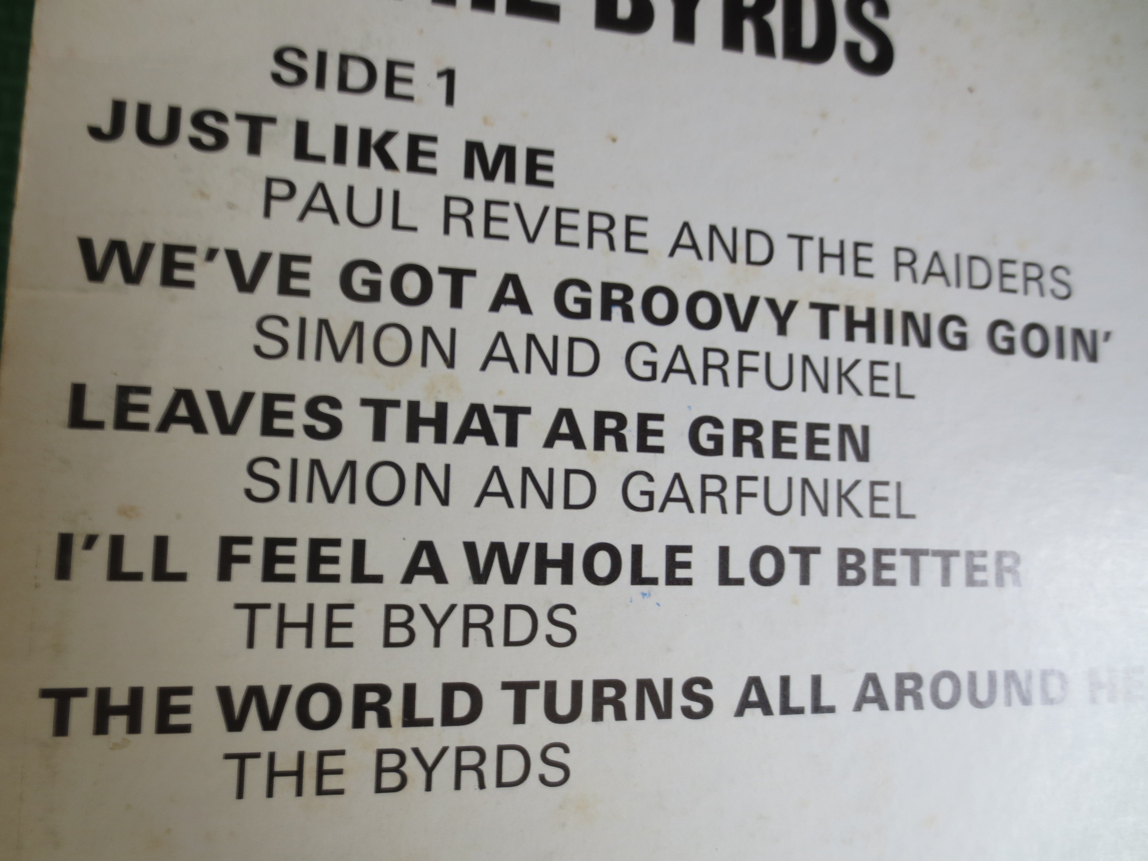 Not Strictly For The Byrds, Compilation Album, 1965 Record Vinyl Lp