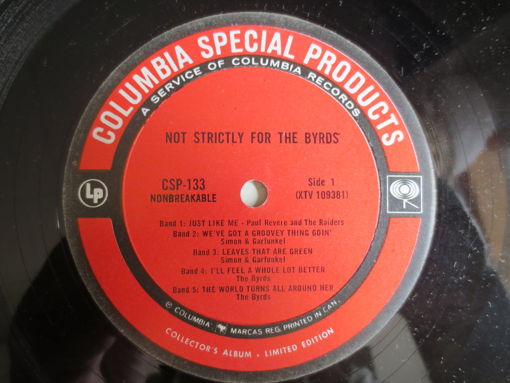 Not Strictly For The Byrds, Compilation Album, 1965 Record Vinyl Lp