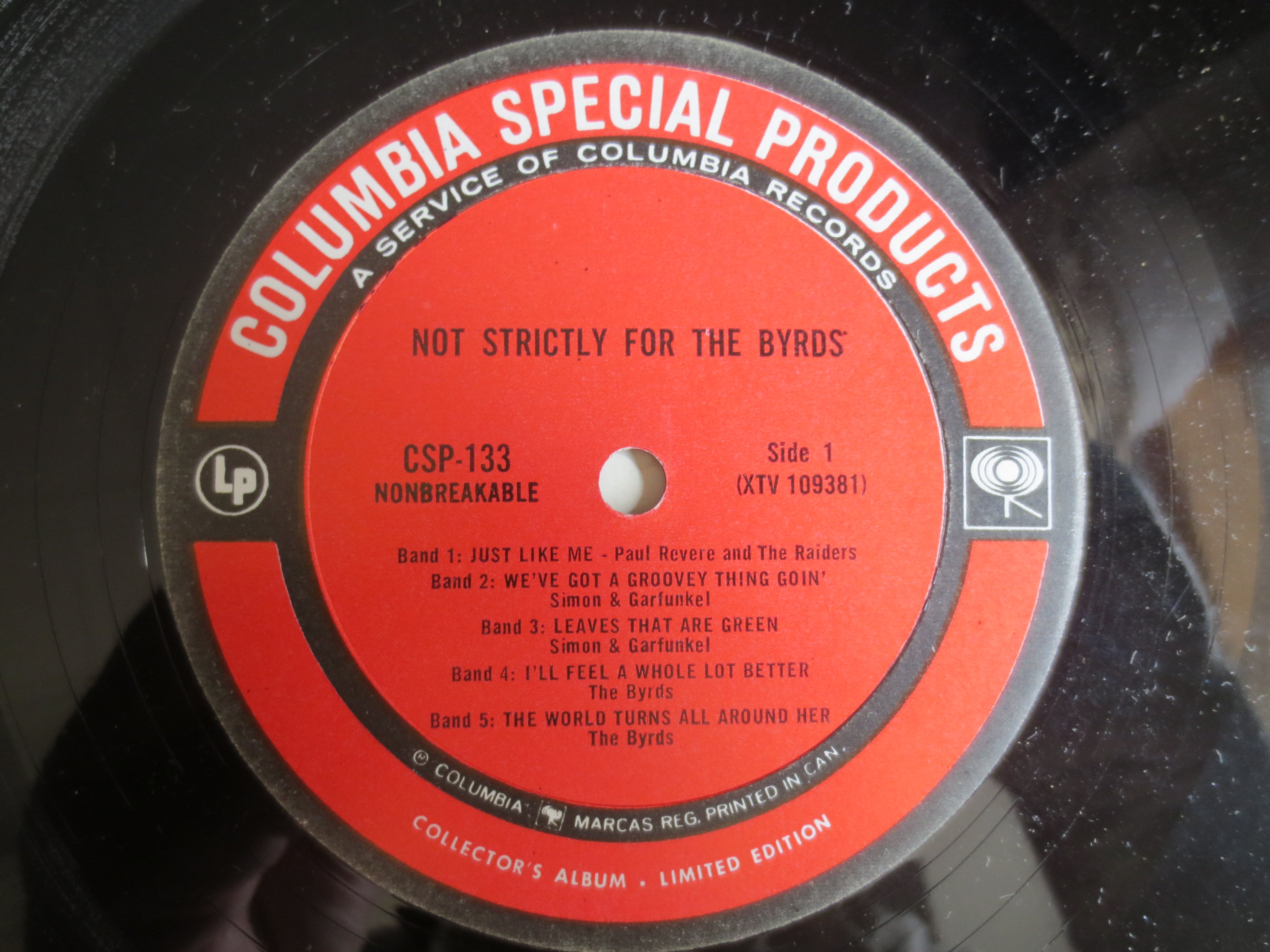 Not Strictly For The Byrds, Compilation Album, 1965 Record Vinyl Lp