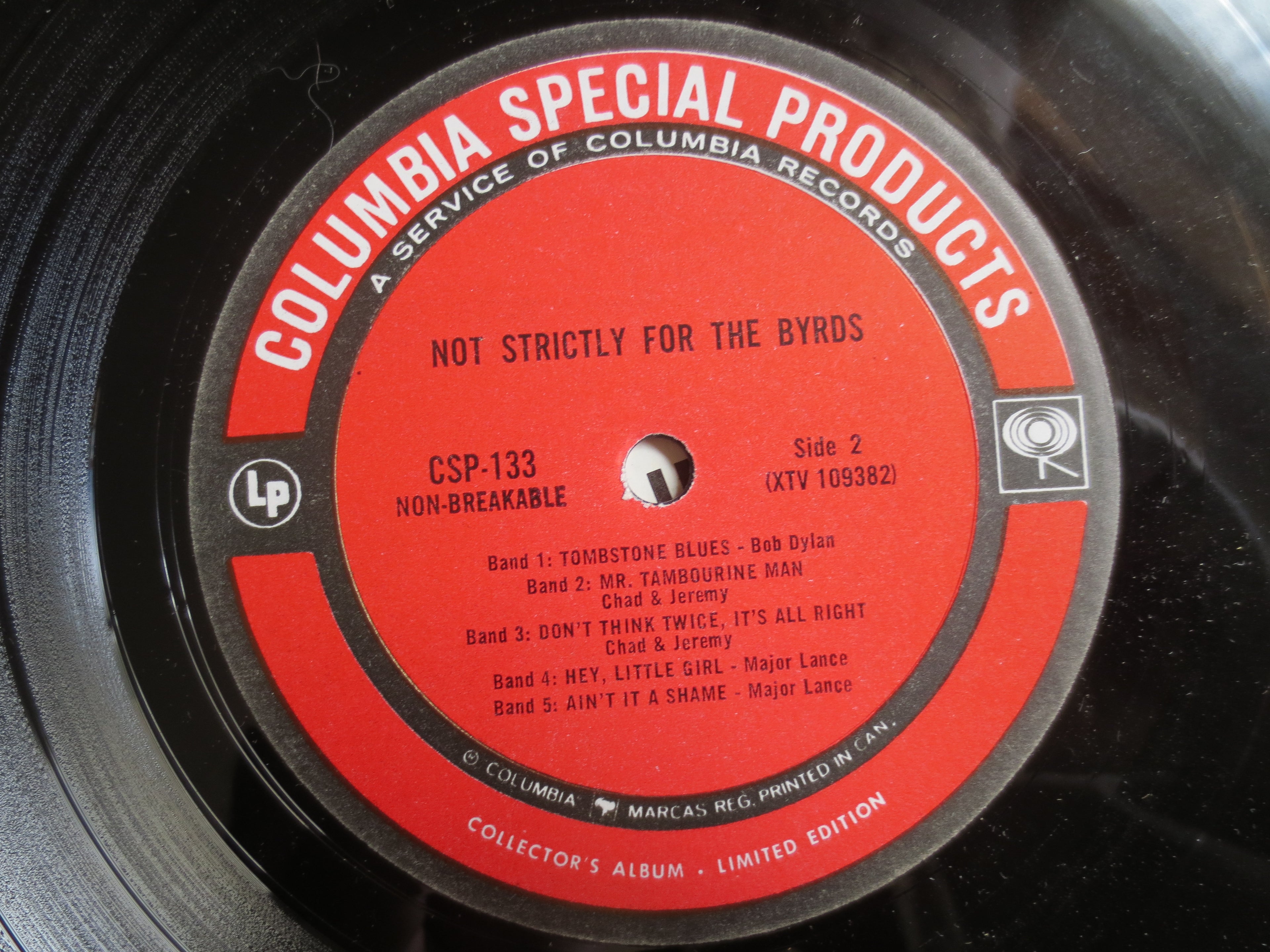 Not Strictly For The Byrds, Compilation Album, 1965 Record Vinyl Lp