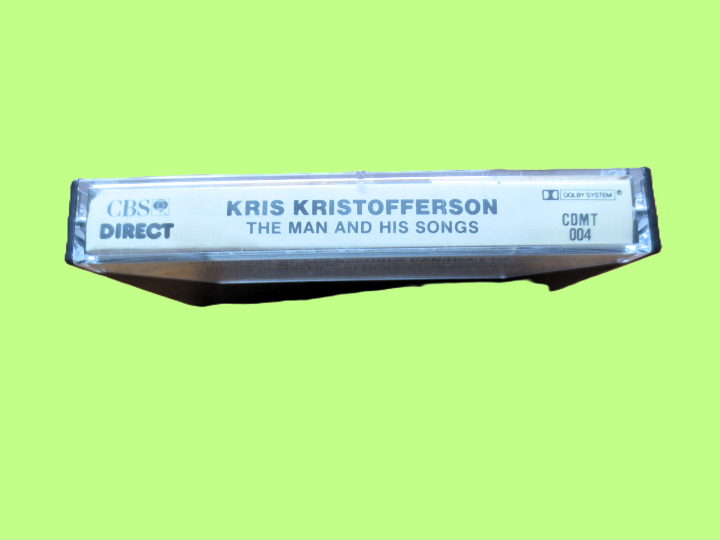 KRIS KRISTOFFERSON, The Man and His Songs, Country Music, 1979 Cassette Tape, Vintage Cassette,