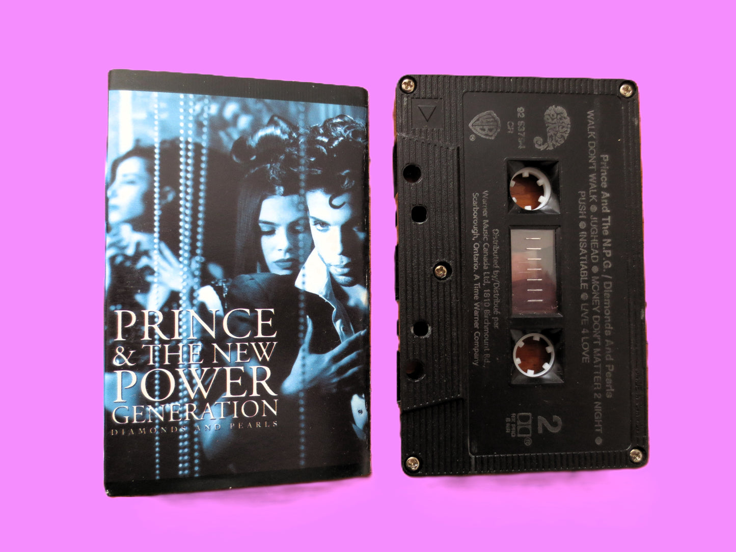 PRINCE, DIAMONDS and PEARLS, 1991 Cassette Tape, Vintage Cassette