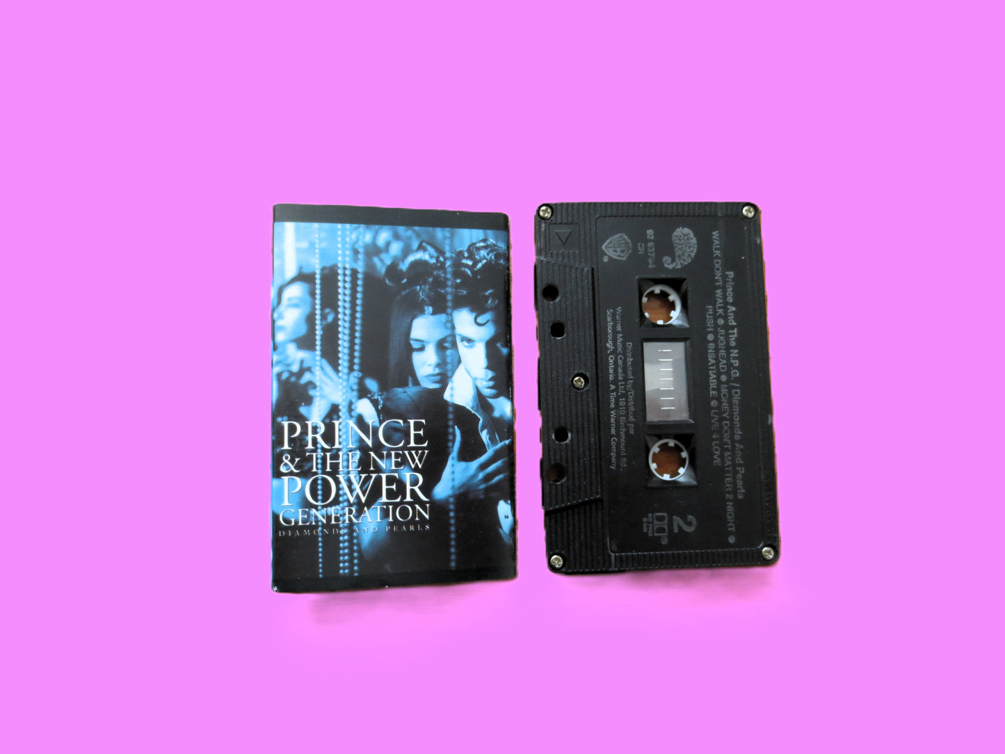 PRINCE, DIAMONDS and PEARLS, 1991 Cassette Tape, Vintage Cassette