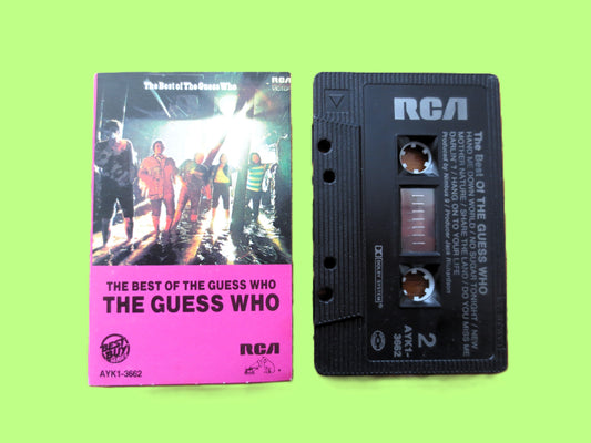 The GUESS WHO, GREATEST Hits, Rock Music, 1979 Cassette Tape, Vintage Cassette