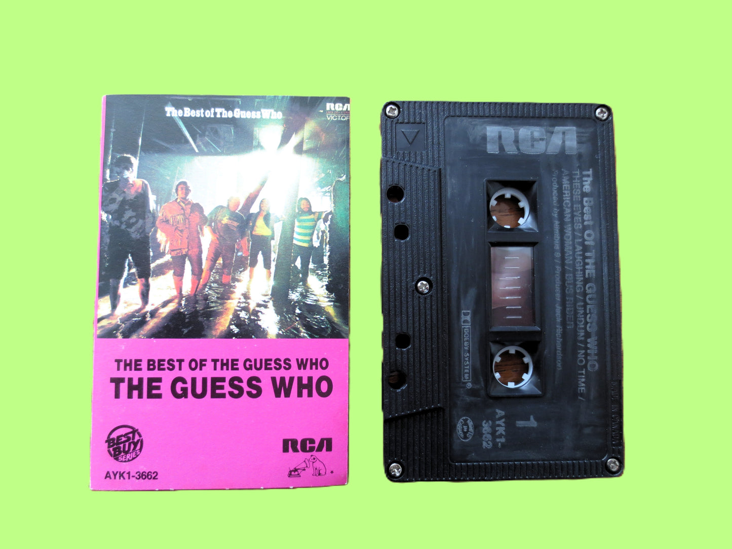 The GUESS WHO, GREATEST Hits, Rock Music, 1979 Cassette Tape, Vintage Cassette