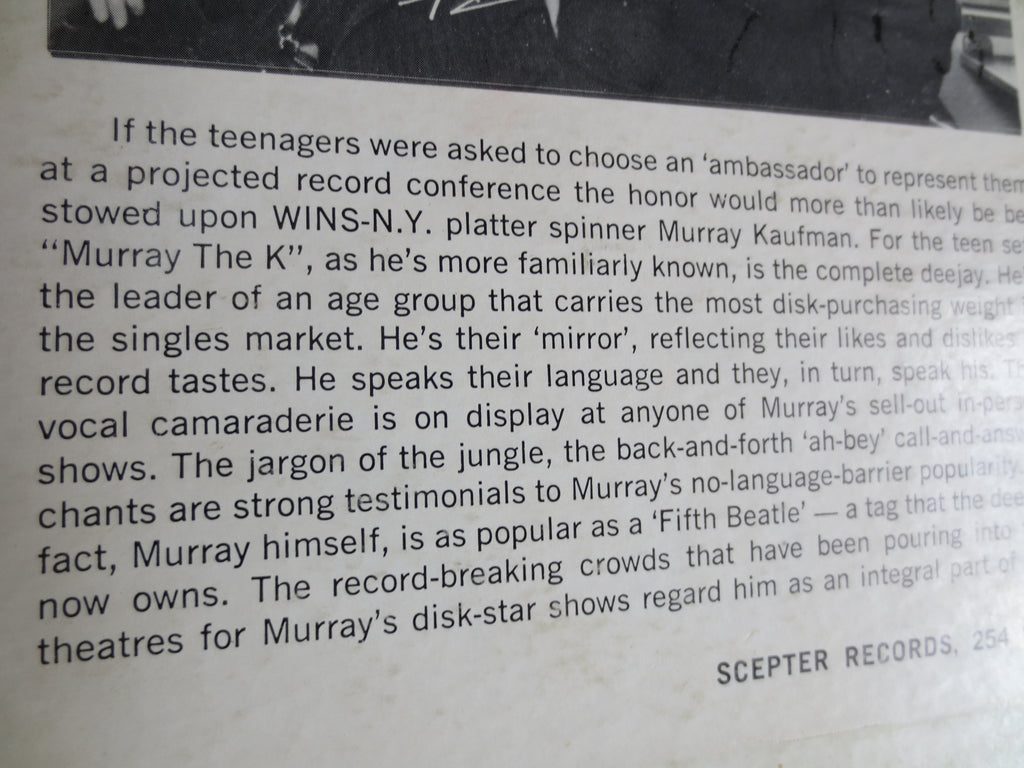 Murray the K, The Fifth Beatle, Novelty Record, Vintage Album, 1964 Record, Vinyl Lp