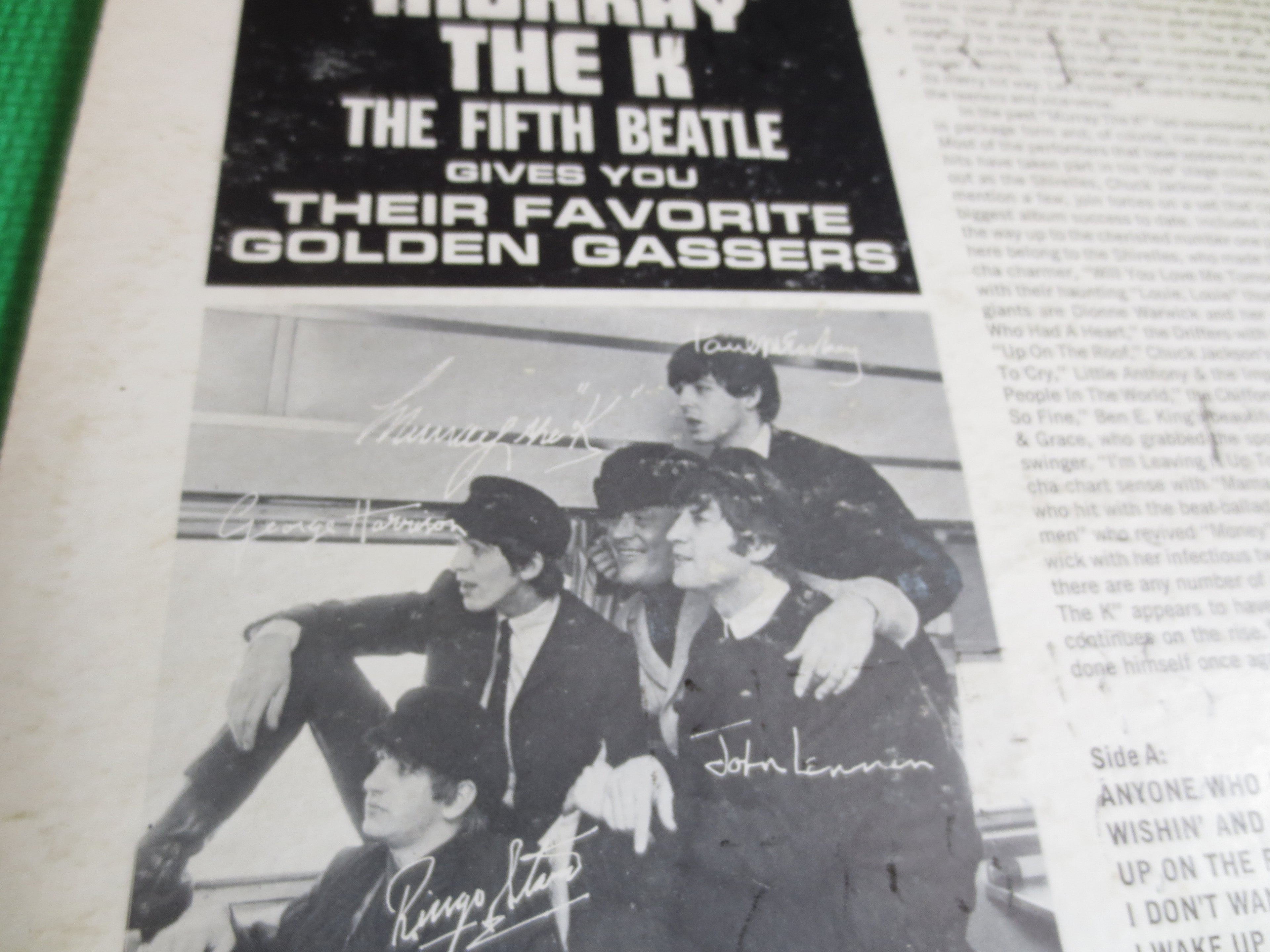 Murray the K, The Fifth Beatle, Novelty Record, Vintage Album, 1964 Record, Vinyl Lp