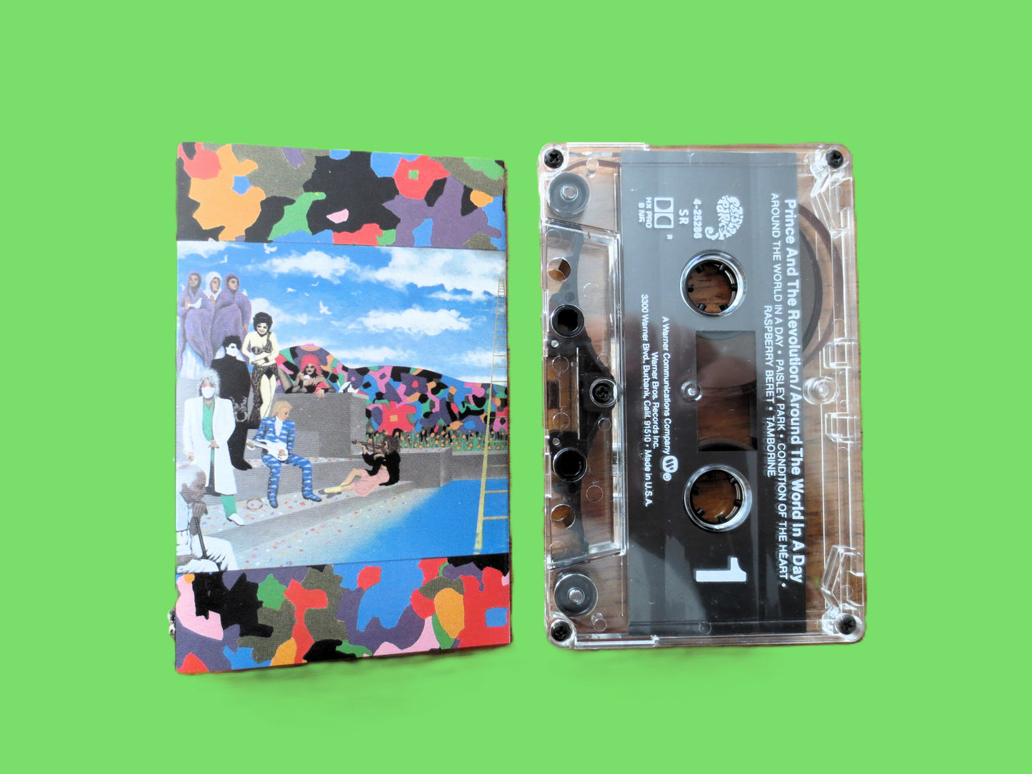 PRINCE, Around the World, Pop Music, 1985 Cassette Tape, Vintage Cassette