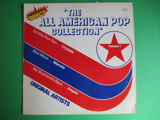 All AMERICAN POP, ORIGINAL Hits, Impact Records, Marcels Record, Crystals Record, Angels Lp, Jimmy Gilmer Lp, Duane Eddy Lp, 1980 Records
