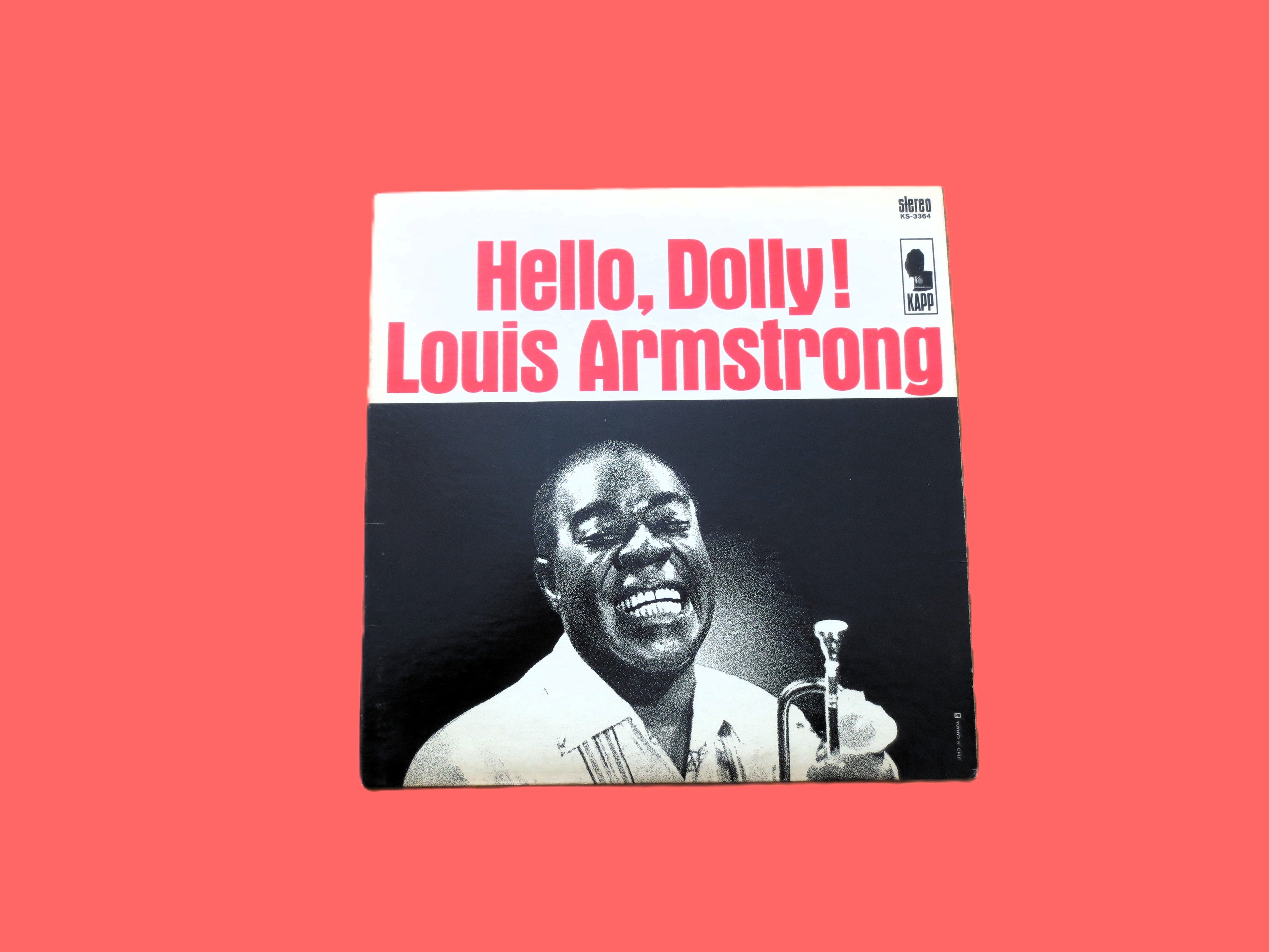 LOUIS ARMSTRONG, HELLO Dolly, Vintage Jazz Album, 1964 Records, Vinyl Lp