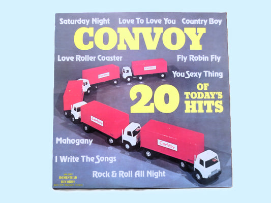20 Hits, CONVOY, Vintage Trucker Record, Disco Music, 1975 Record, Vinyl Lp