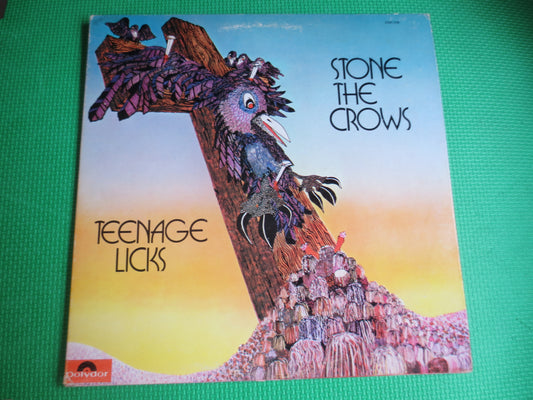 STONE the CROWS, Teenage Licks, Stone the Crows Album, Stone the Crows Lp, Blues Rock Record, Rock and Roll Record, Blues Lp, 1972 Records