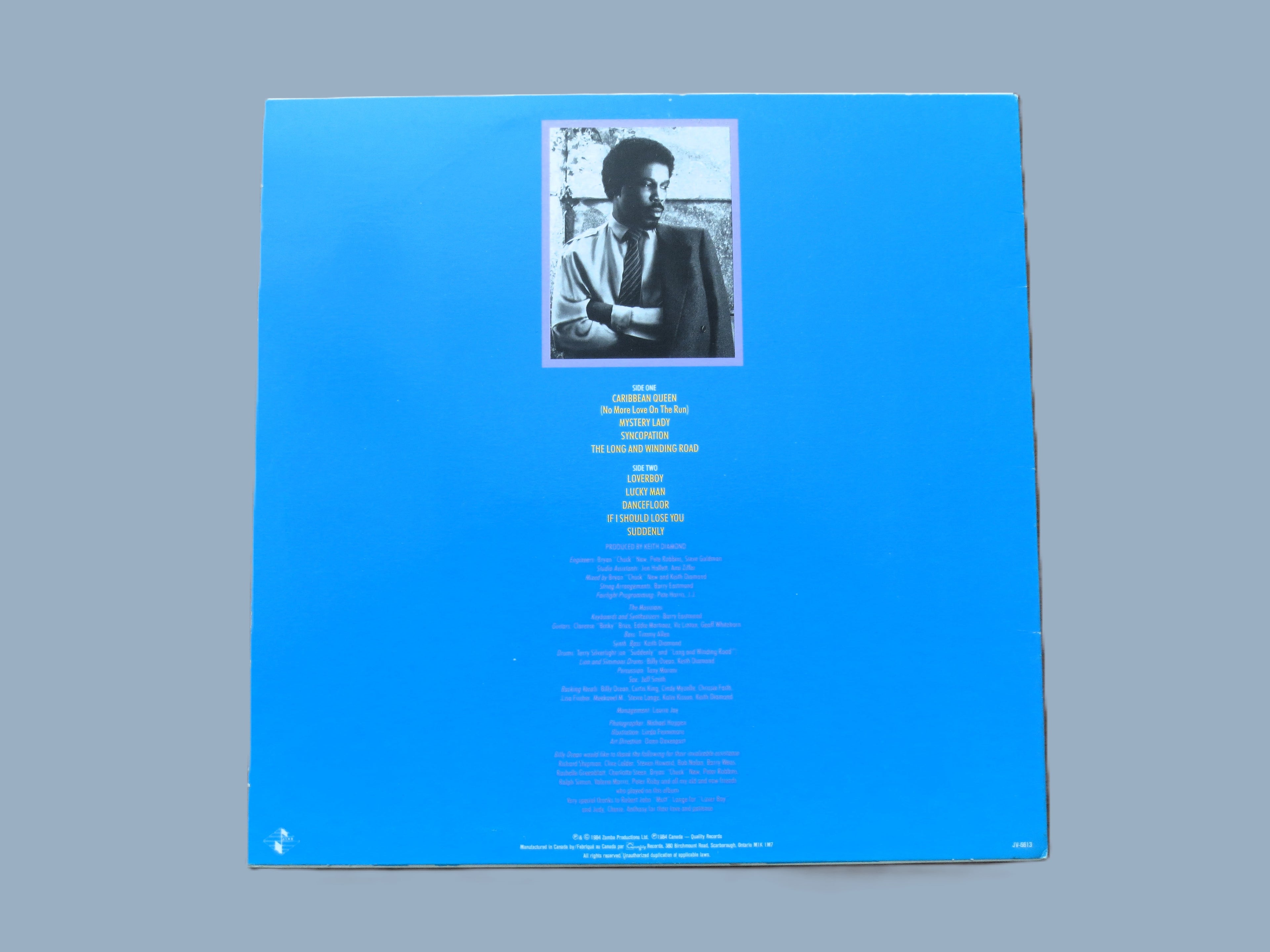 Billy Ocean – Suddenly (1984) Vinyl LP