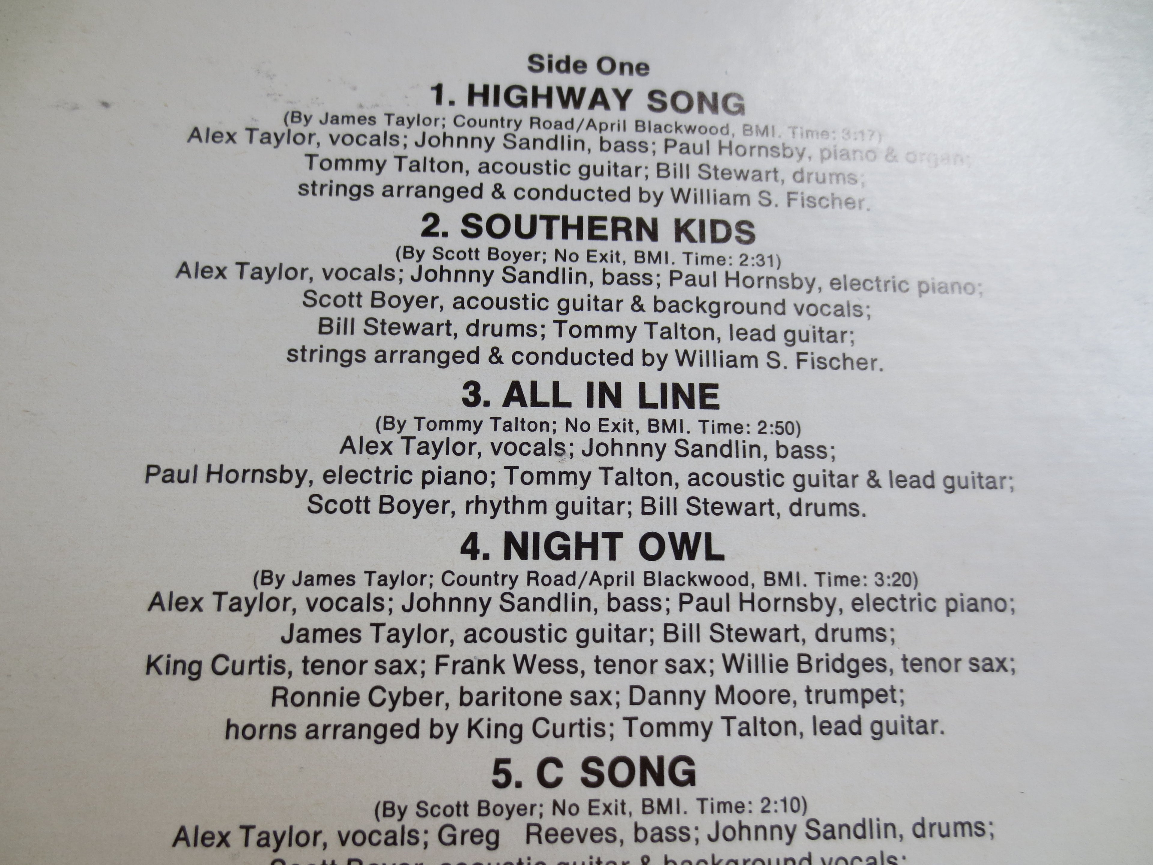 Alex Taylor – Friends and Neighbors (1971) Vinyl LP
