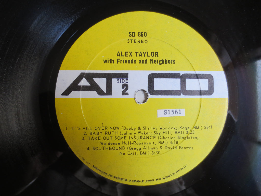 Alex Taylor – Friends and Neighbors (1971) Vinyl LP