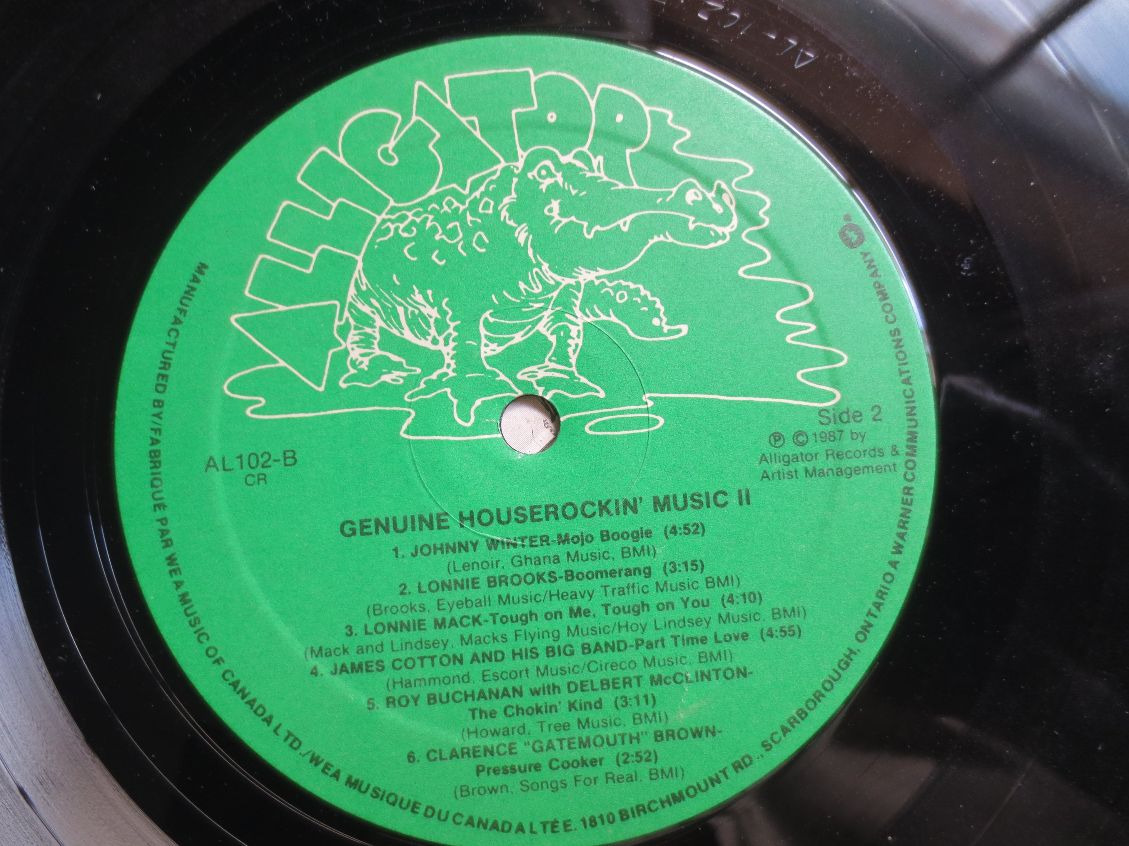 Various Artists – Genuine Houserockin' Music II (1987) Vinyl LP