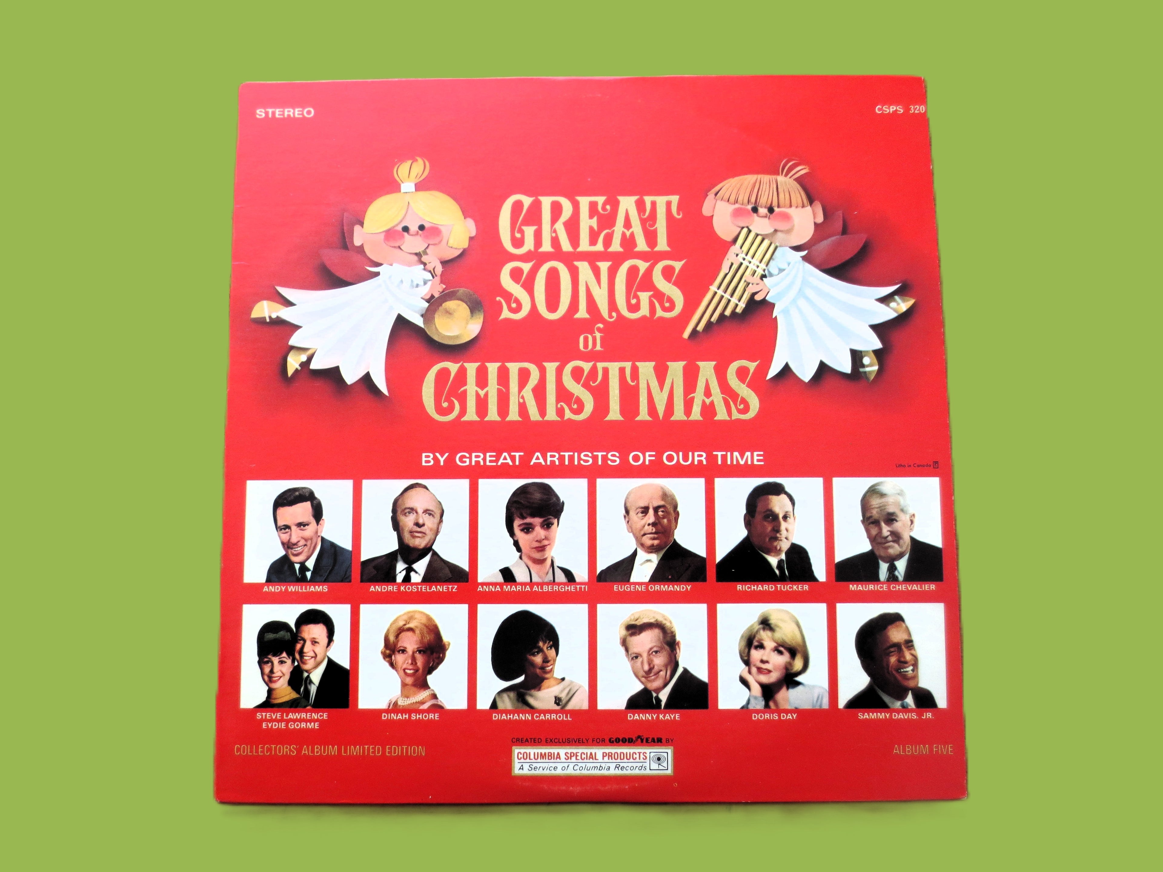 GREAT SONGS of CHRISTMAS, Album 5, Vintage Album, 1966 Records, Vinyl Lp, 007