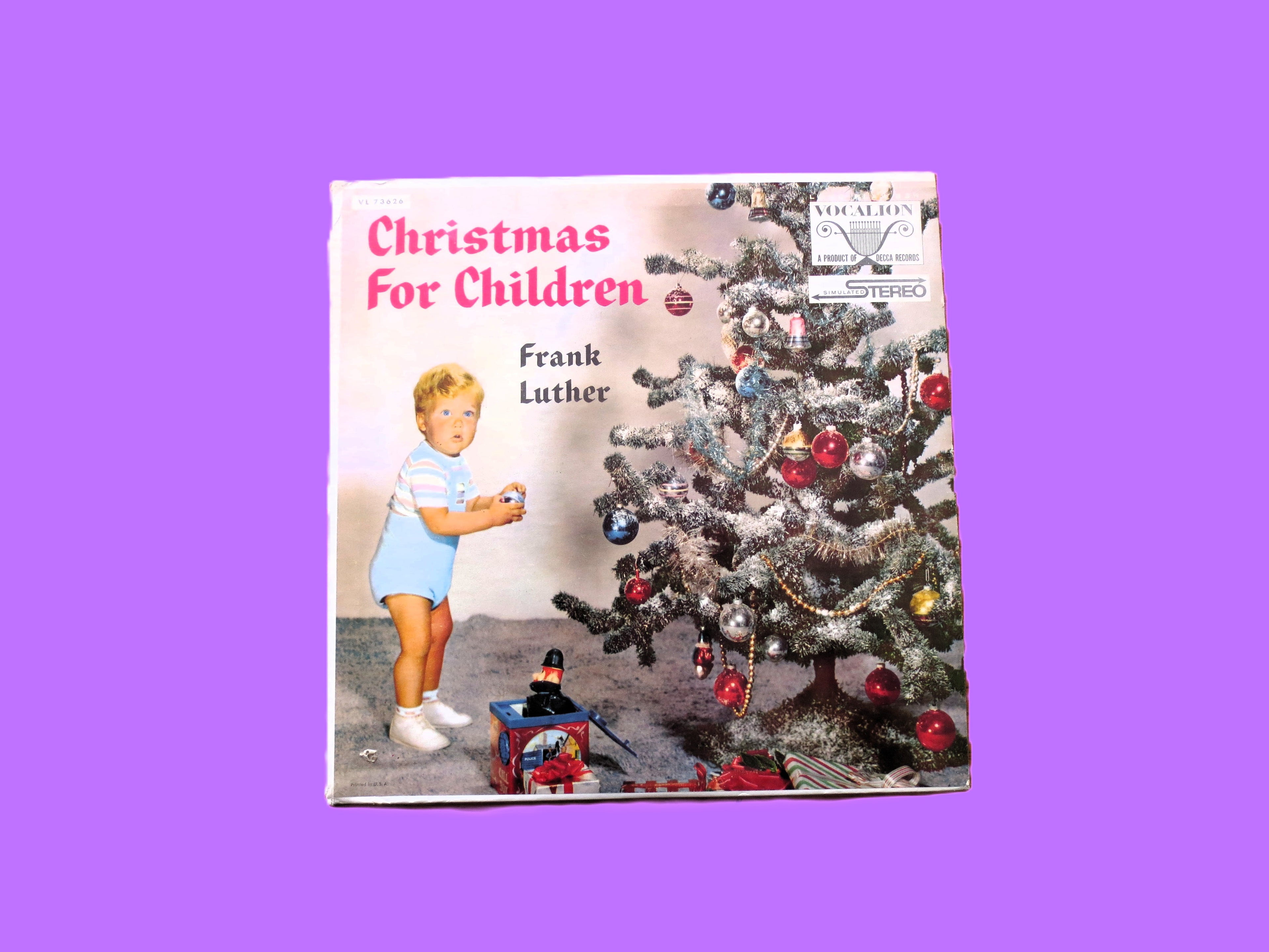CHRISTMAS For CHILDREN, Vintage CHRISTMAS Album, 1958 Record, Vinyl Lp