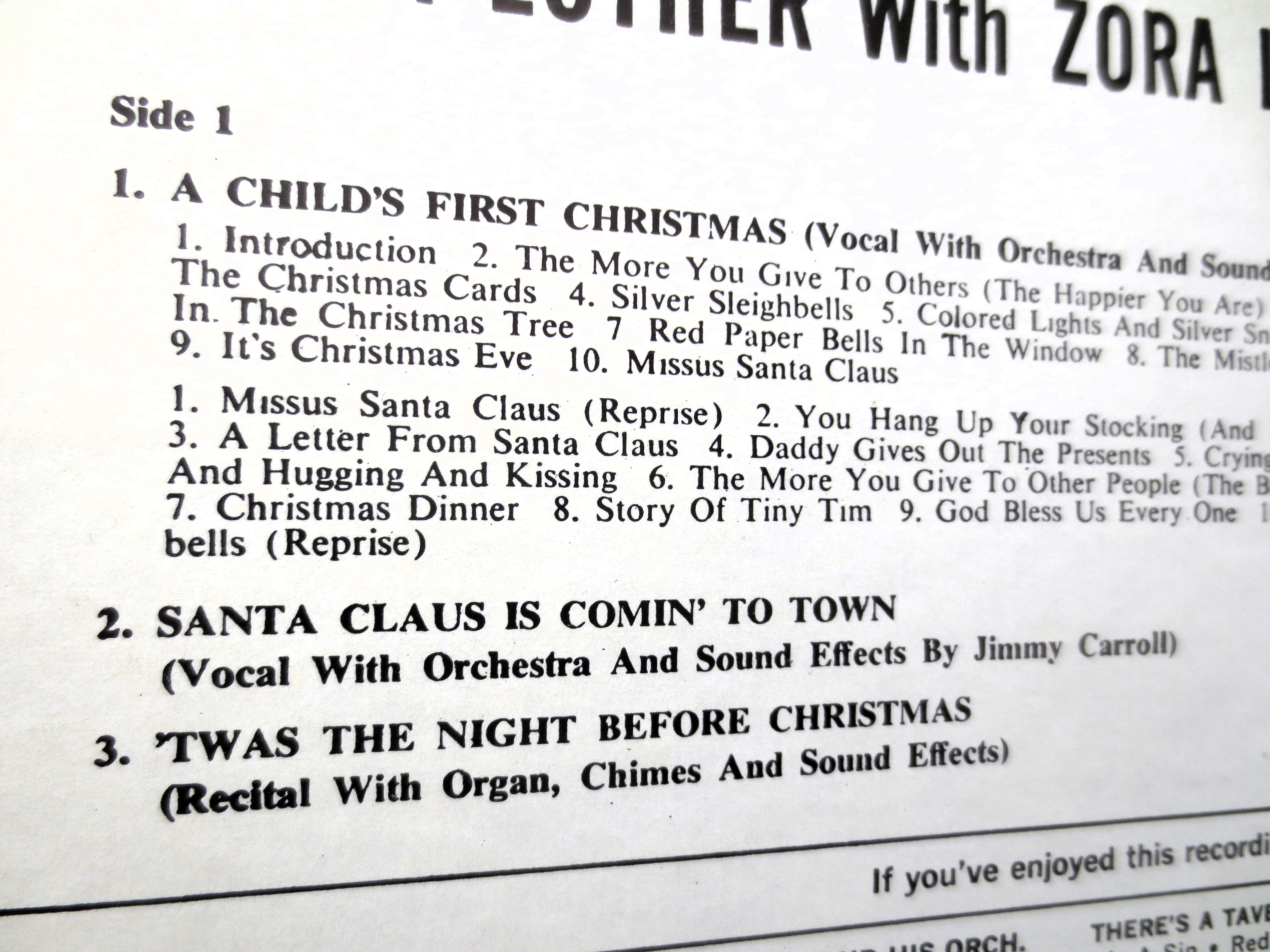 CHRISTMAS For CHILDREN, Vintage CHRISTMAS Album, 1958 Record, Vinyl Lp