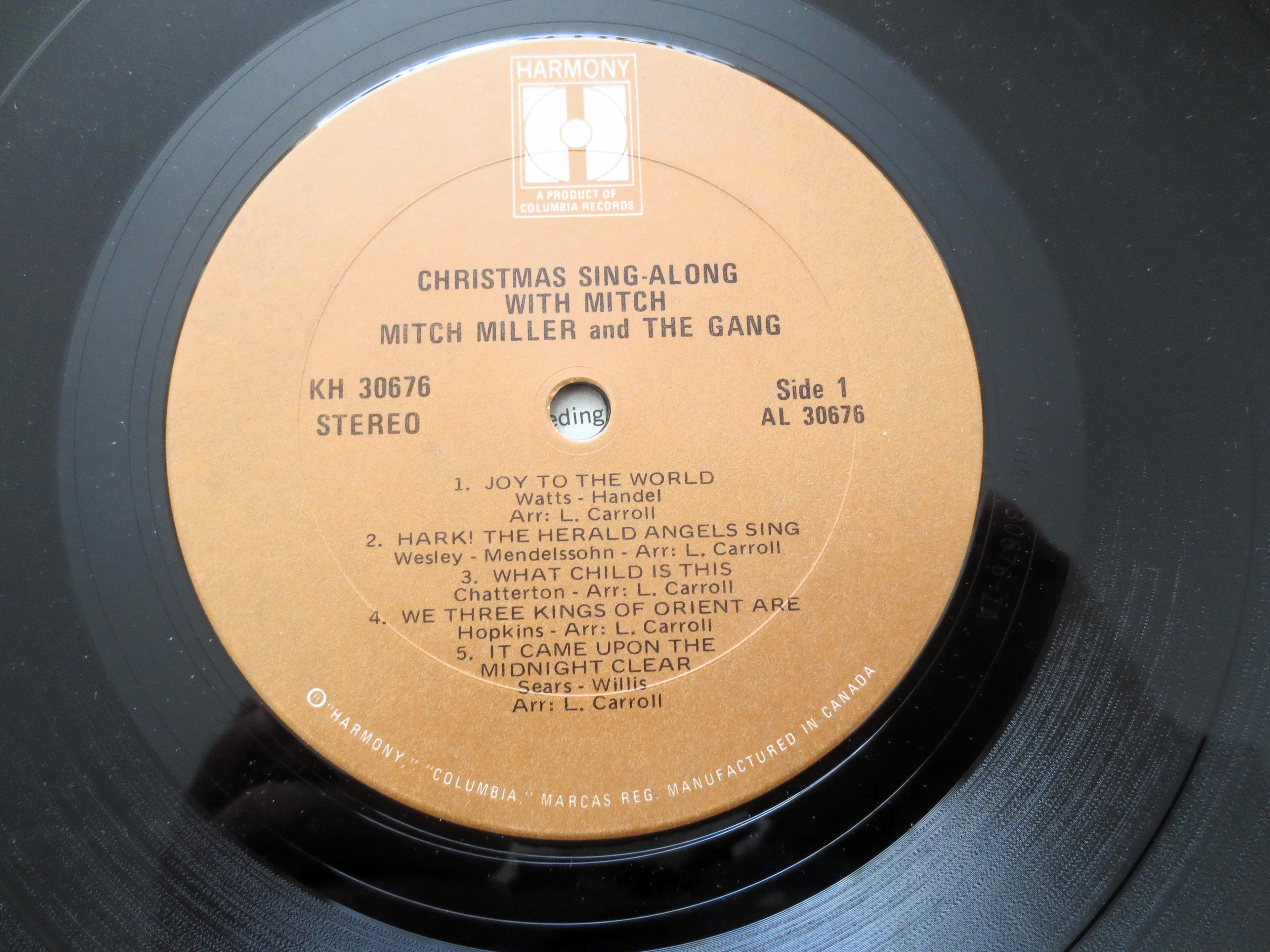 MITCH MILLER, CHRISTMAS Album, Christmas Songs, 1967 Record, Vintage Vinyl Lp