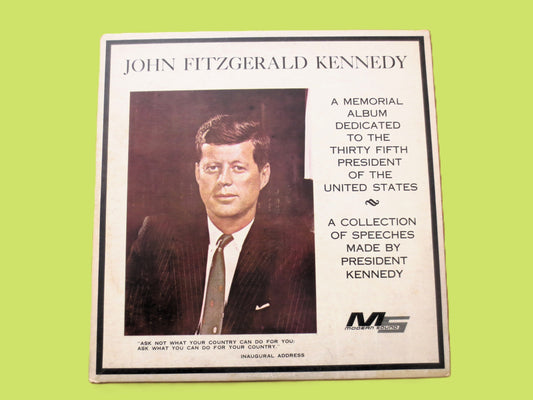 JOHN KENNEDY, Kennedy SPEECHES, Vintage Album, 1963 Records, Vinyl Lp