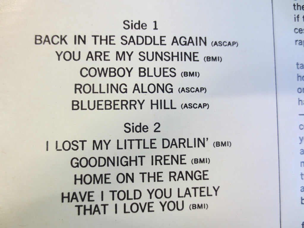 Gene Autry – Back in the Saddle Again (1966) Vinyl LP