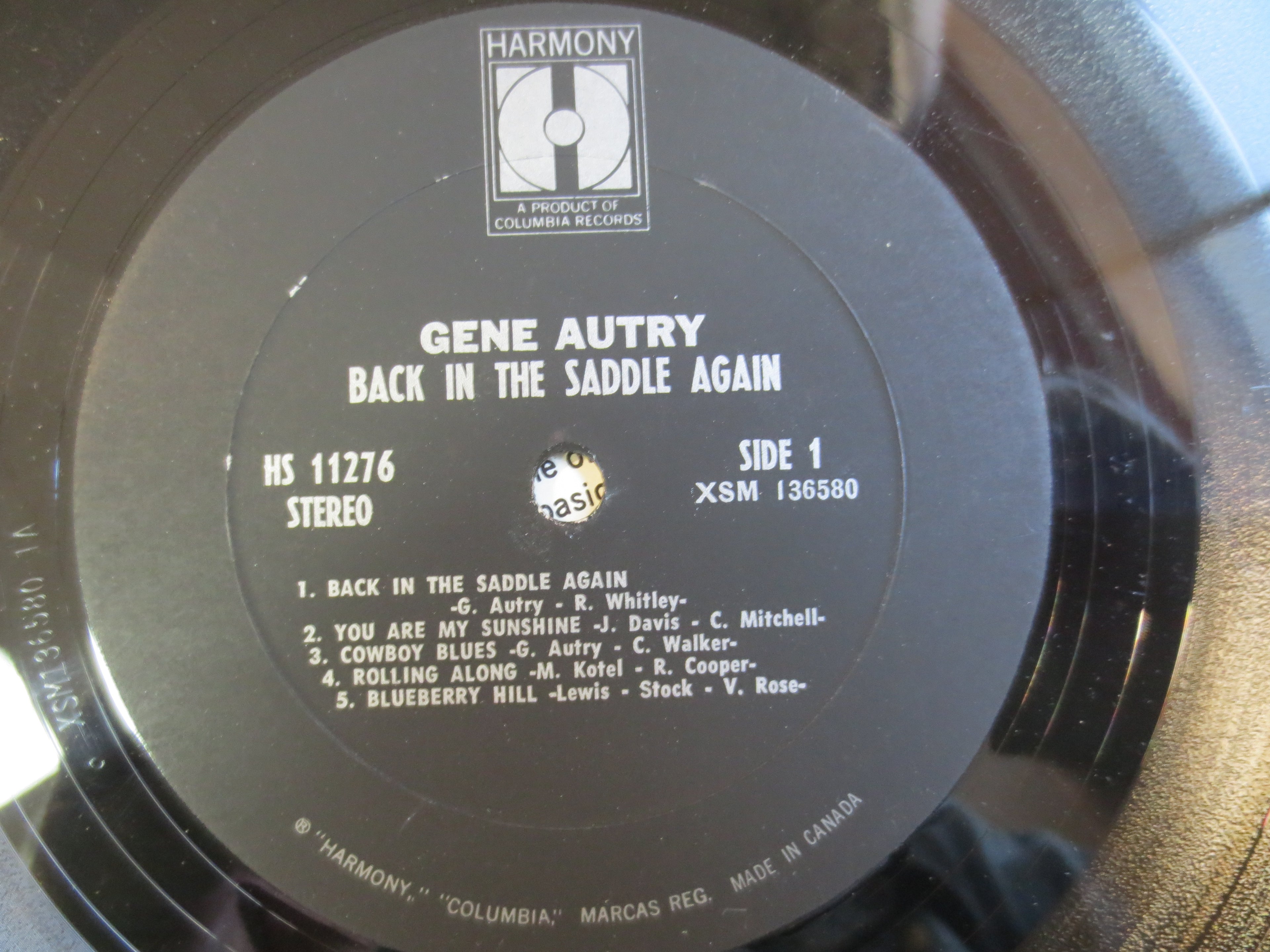 Gene Autry – Back in the Saddle Again (1966) Vinyl LP