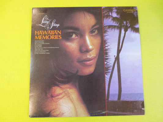 HAWAIIAN MEMORIES, Living STRINGS, Hawaiian Records, Hawaiian Albums, Hawaiian Lps, Hawaiian Music, Hawaiian Songs, Vinyl Lp, 1975 Records
