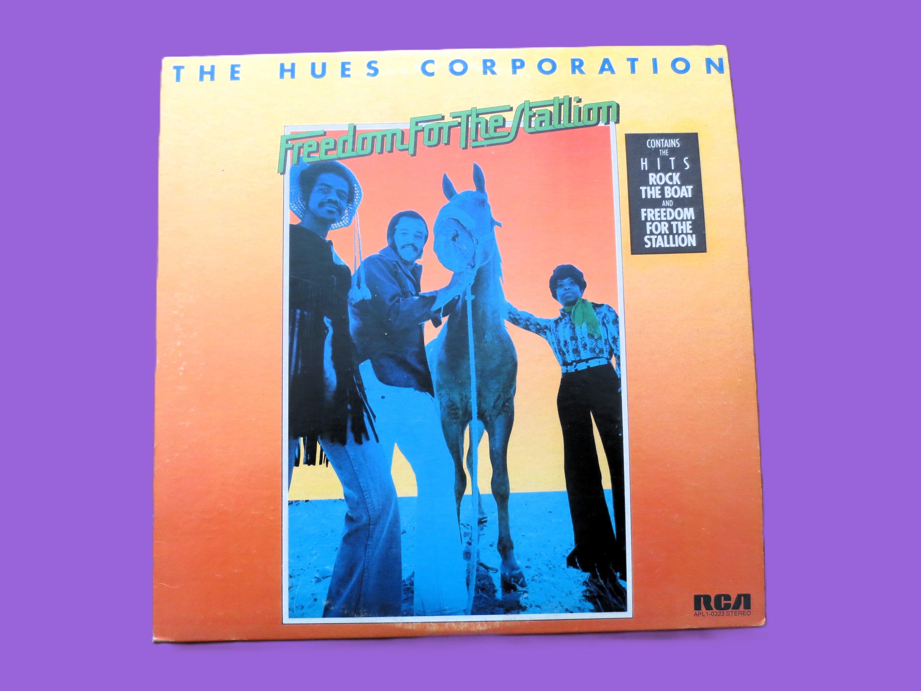 The HUES CORPORATION, Freedom for the Stallion, Vintage Album, 1973 Record, Vinyl Lp