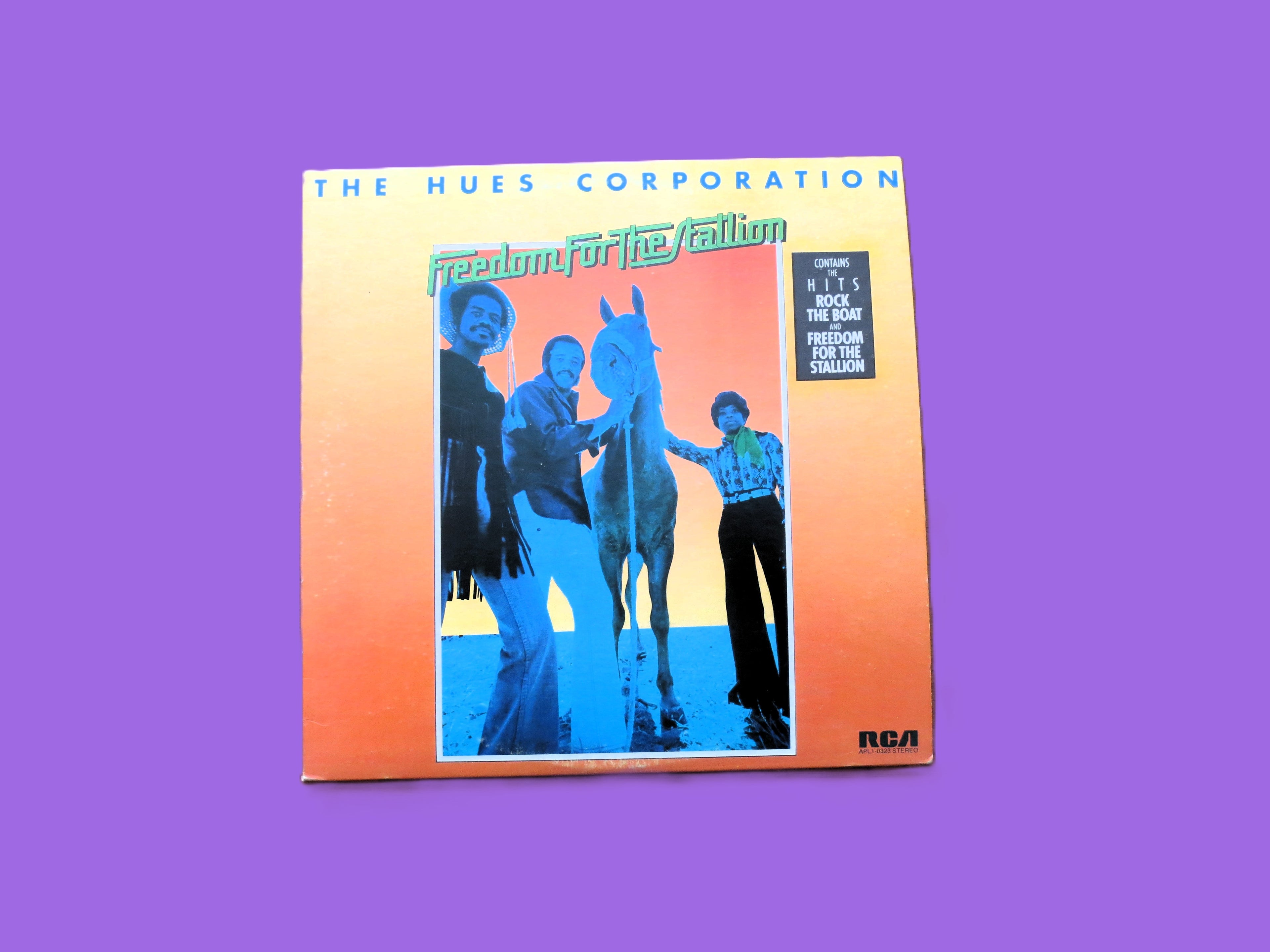 The HUES CORPORATION, Freedom for the Stallion, Vintage Album, 1973 Record, Vinyl Lp