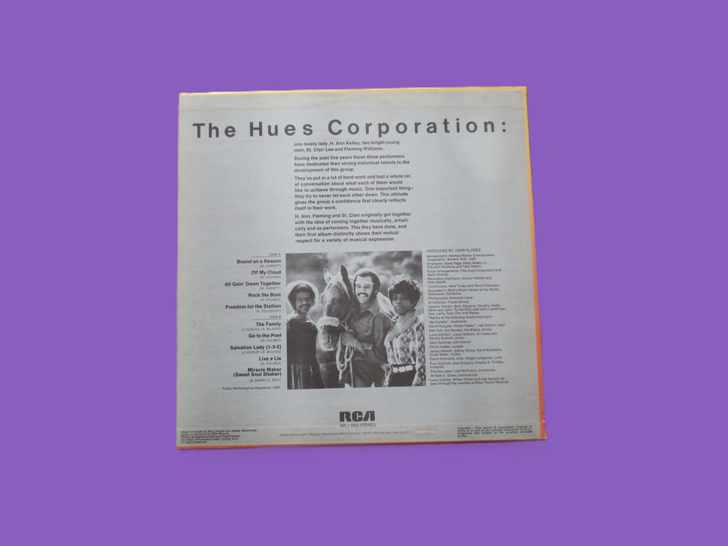 The Hues Corporation – Freedom for the Stallion (1973) Vinyl LP