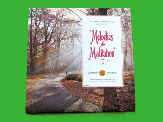 MELODIES for MEDITATION, Classic Tranquility, Vintage Album, circa 1967 Record, Vinyl Lp