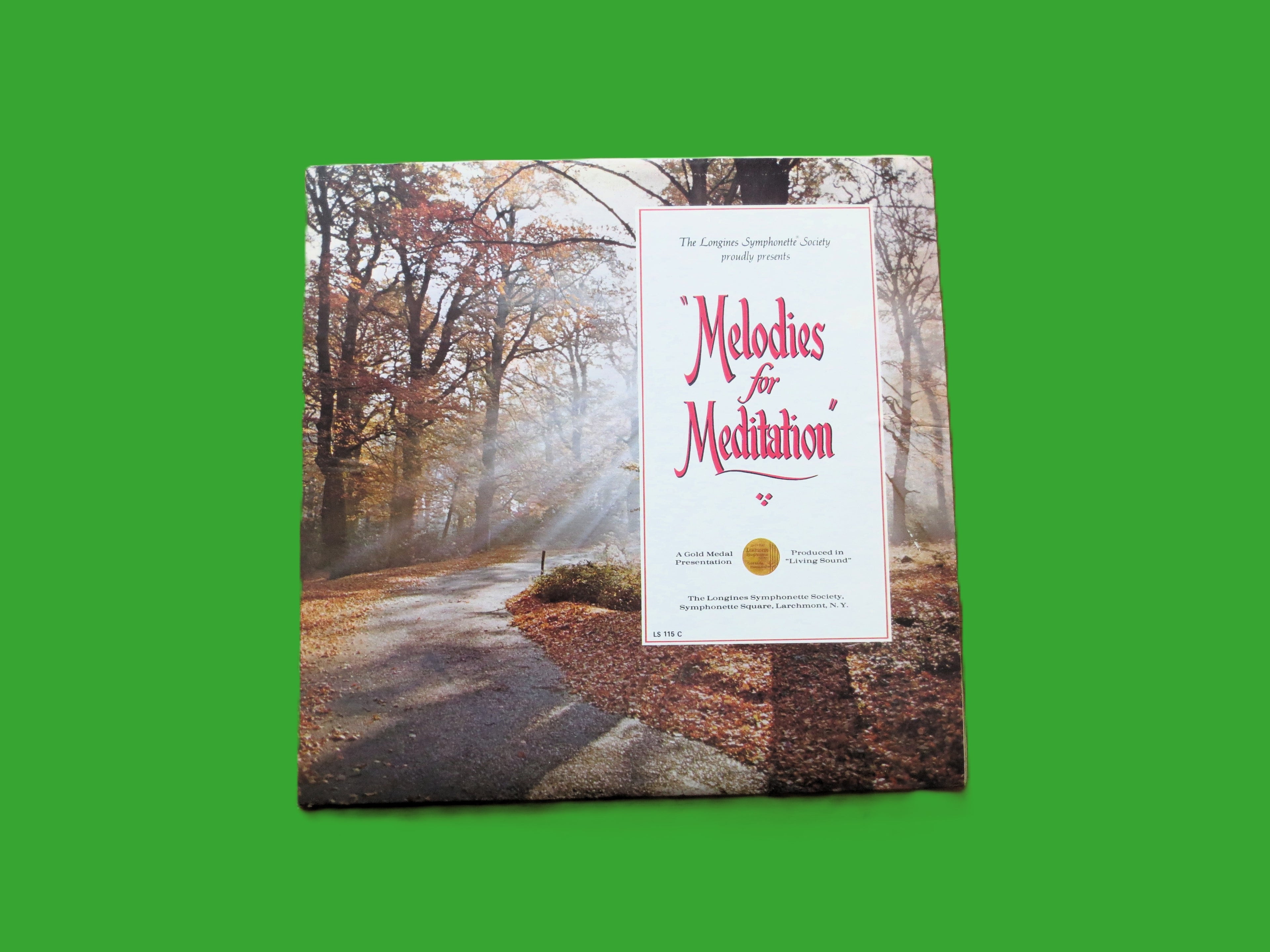 MELODIES for MEDITATION, Classic Tranquility, Vintage Album, circa 1967 Record, Vinyl Lp