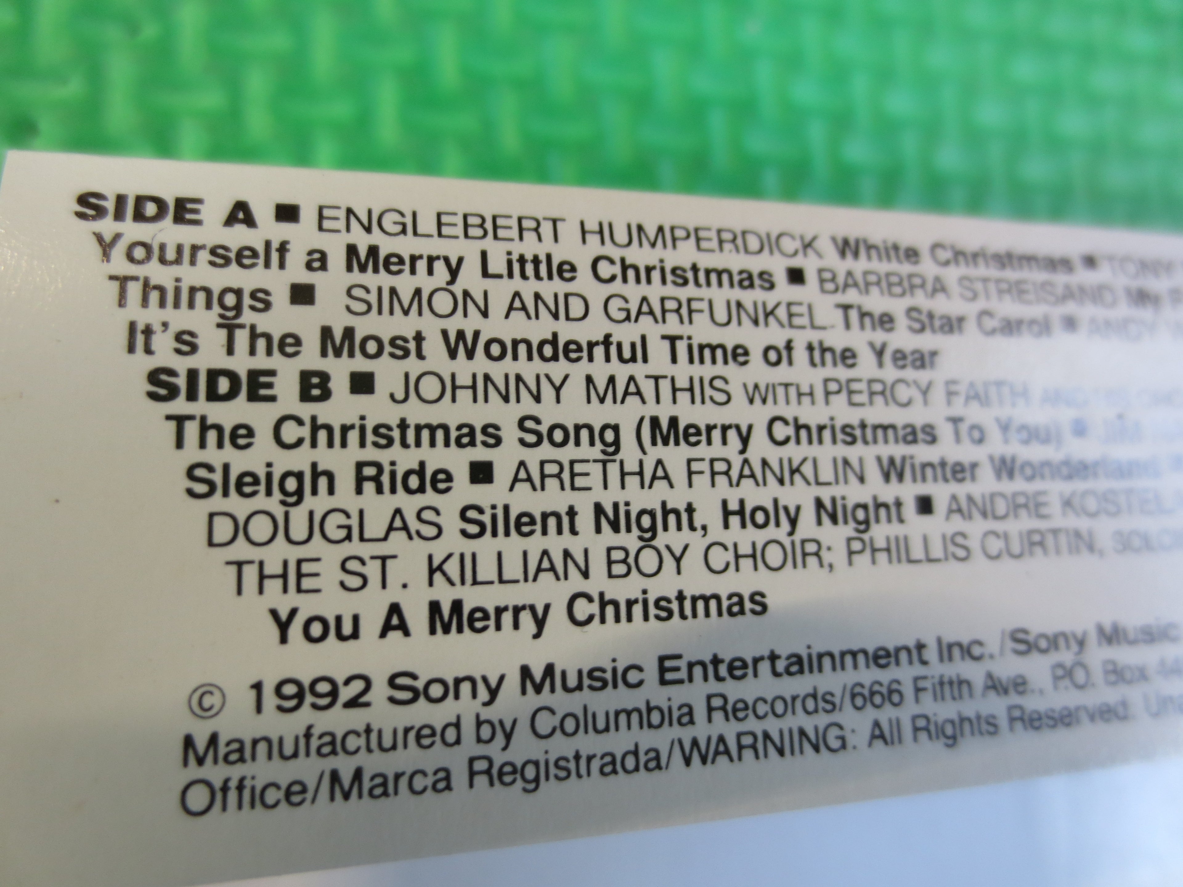 Tony Bennett – Dreaming of a White Christmas (1980) Cassette