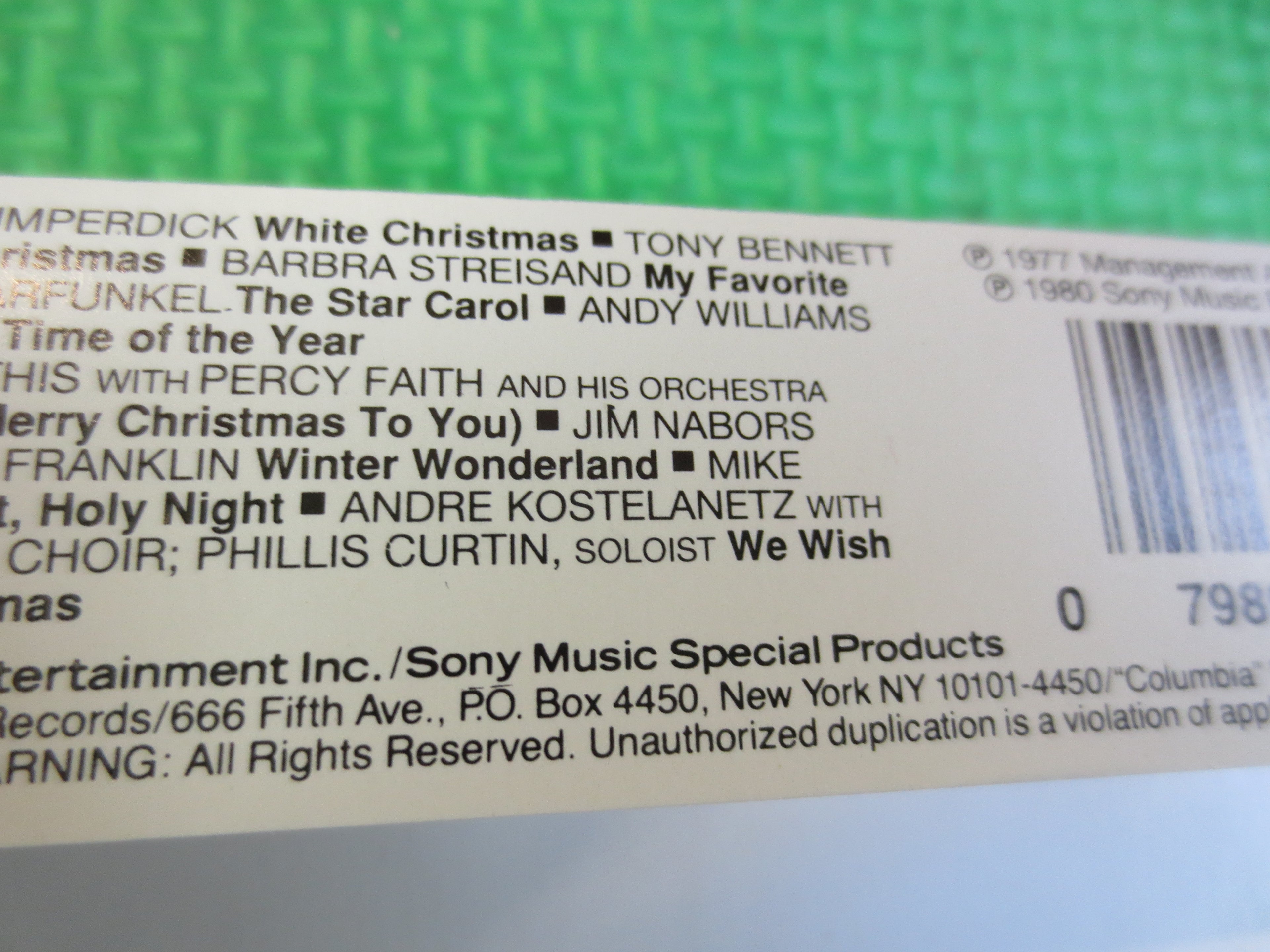 Tony Bennett – Dreaming of a White Christmas (1980) Cassette