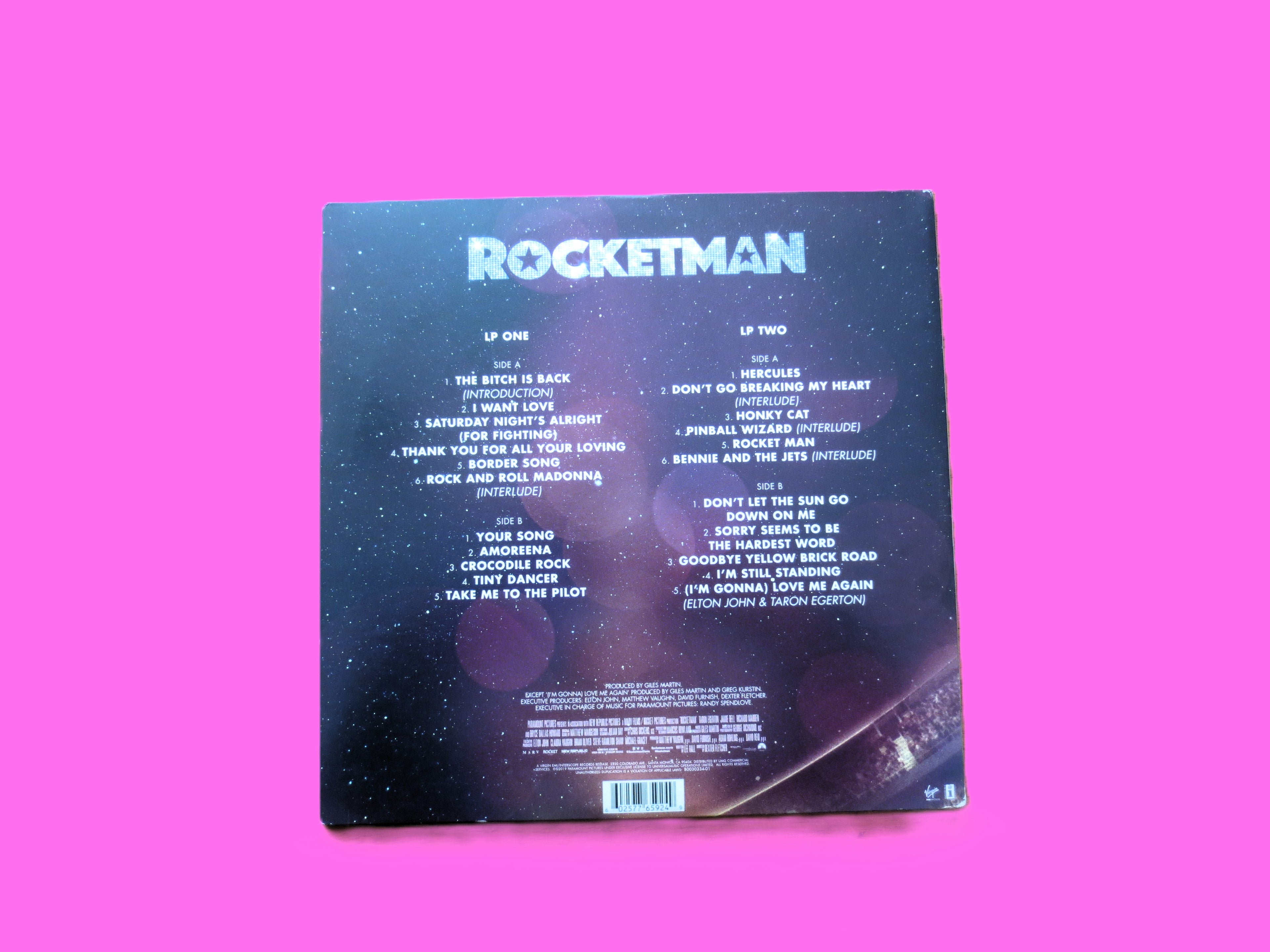 ROCKETMAN, Elton John, Movie Soundtrack, Vintage Album, 2019 Record, Vinyl Lp