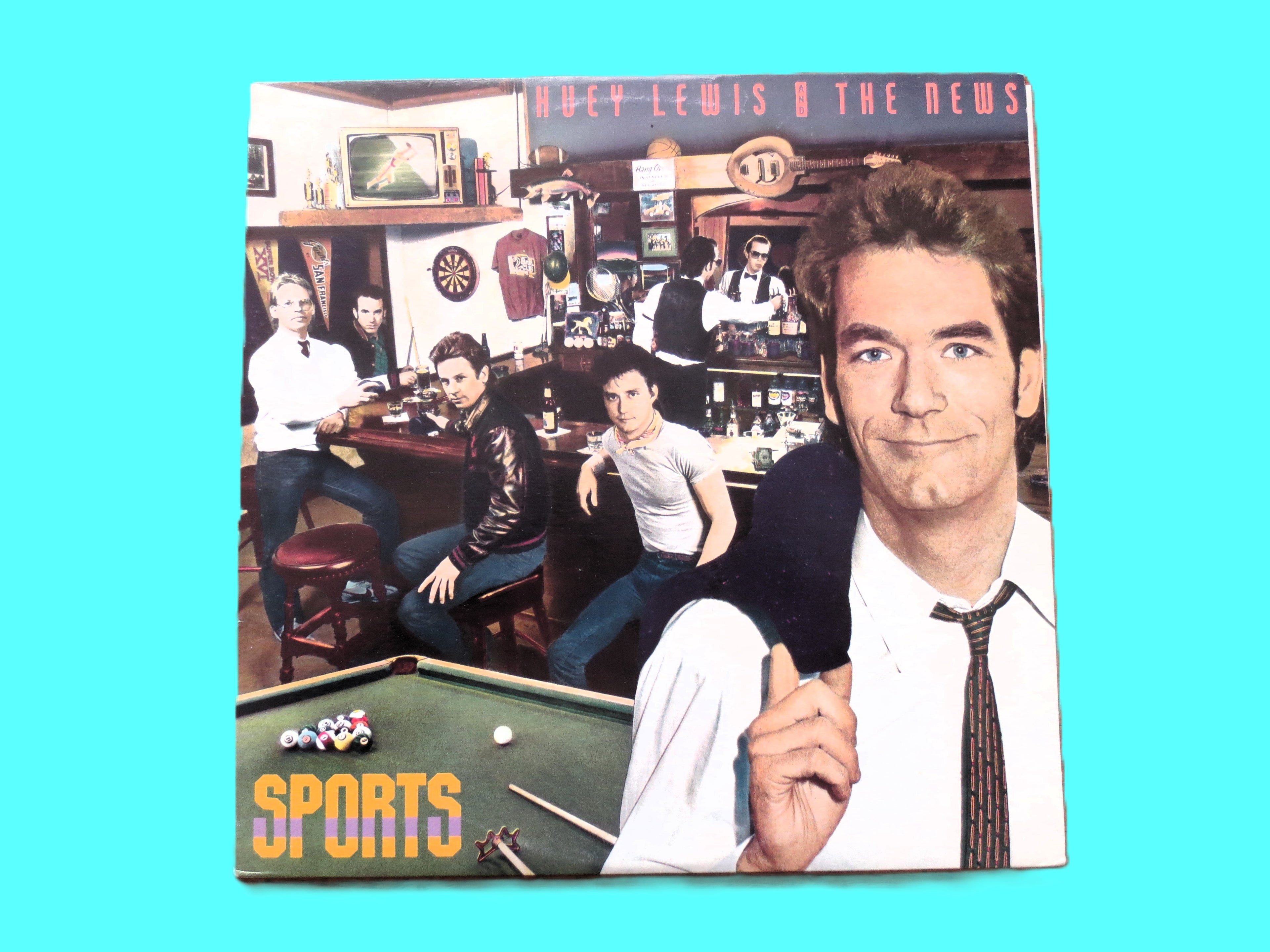 HUEY LEWIS and the News, SPORTS, Vintage Album, 1983 Record, Vinyl Lp