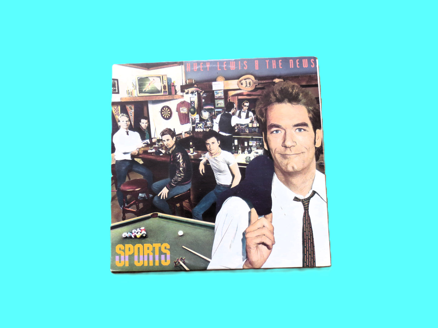 HUEY LEWIS and the News, SPORTS, Vintage Album, 1983 Record, Vinyl Lp