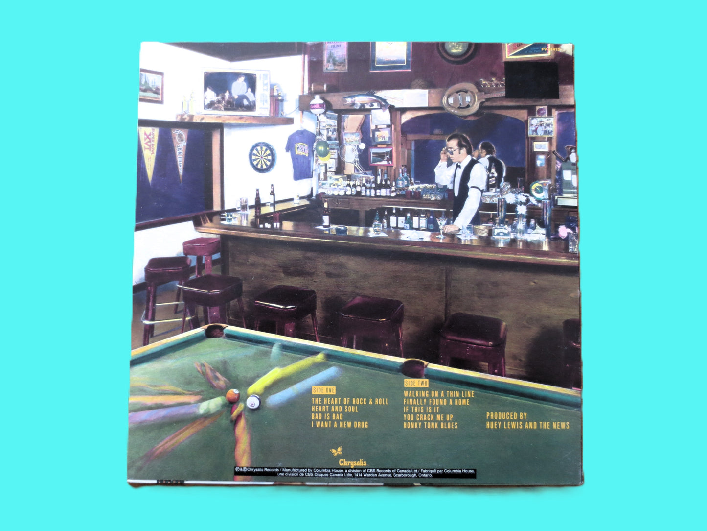 HUEY LEWIS and the News, SPORTS, Vintage Album, 1983 Record, Vinyl Lp