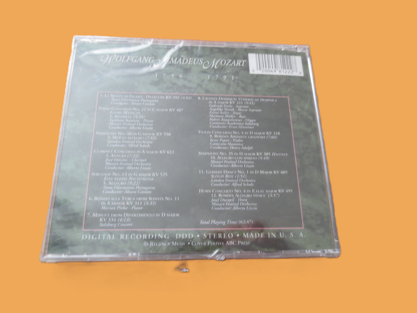 MOZART, Factory SEALED, Classical Music, 1996 Compact Disc, Vintage Cd