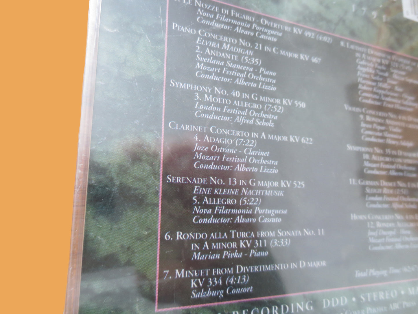 MOZART, Factory SEALED, Classical Music, 1996 Compact Disc, Vintage Cd