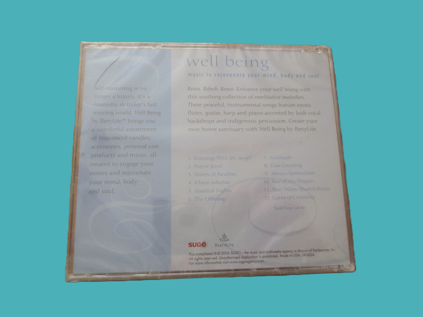 WELL BEING, Factory SEALED, Meditation Music, 2006 Compact Disc, Vintage Cd