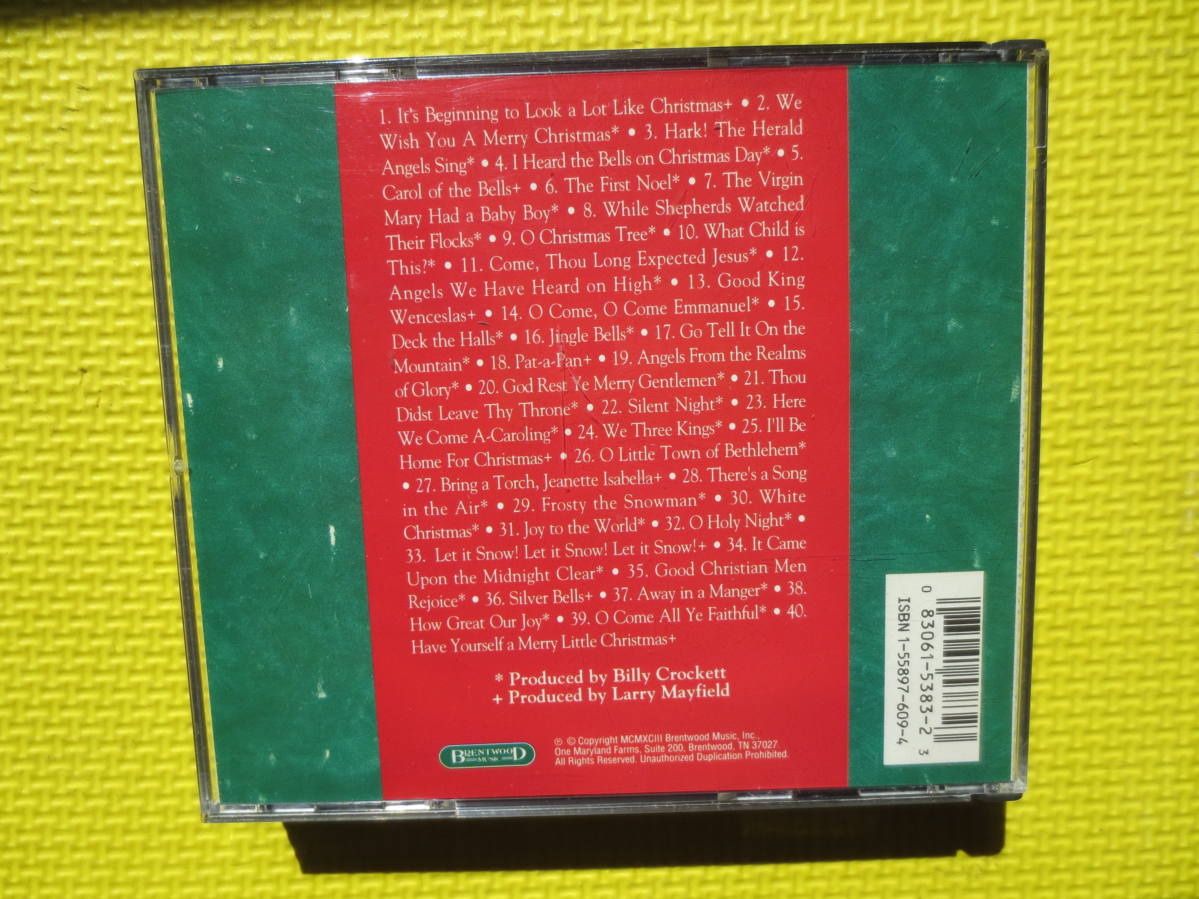 40 CHRISTMAS CLASSICS, 2 CHRISTMAS Disc's, 1991 Compact Disc, Vintage Cd