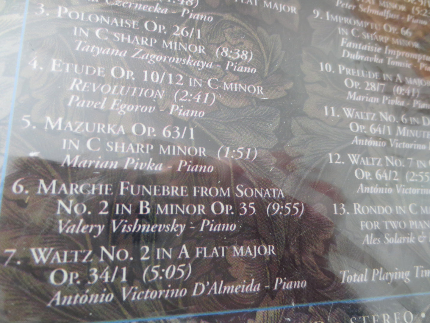 FREDERIC CHOPIN, Factory SEALED, Capitol Sings, 1990 Compact Disc, Vintage Cd