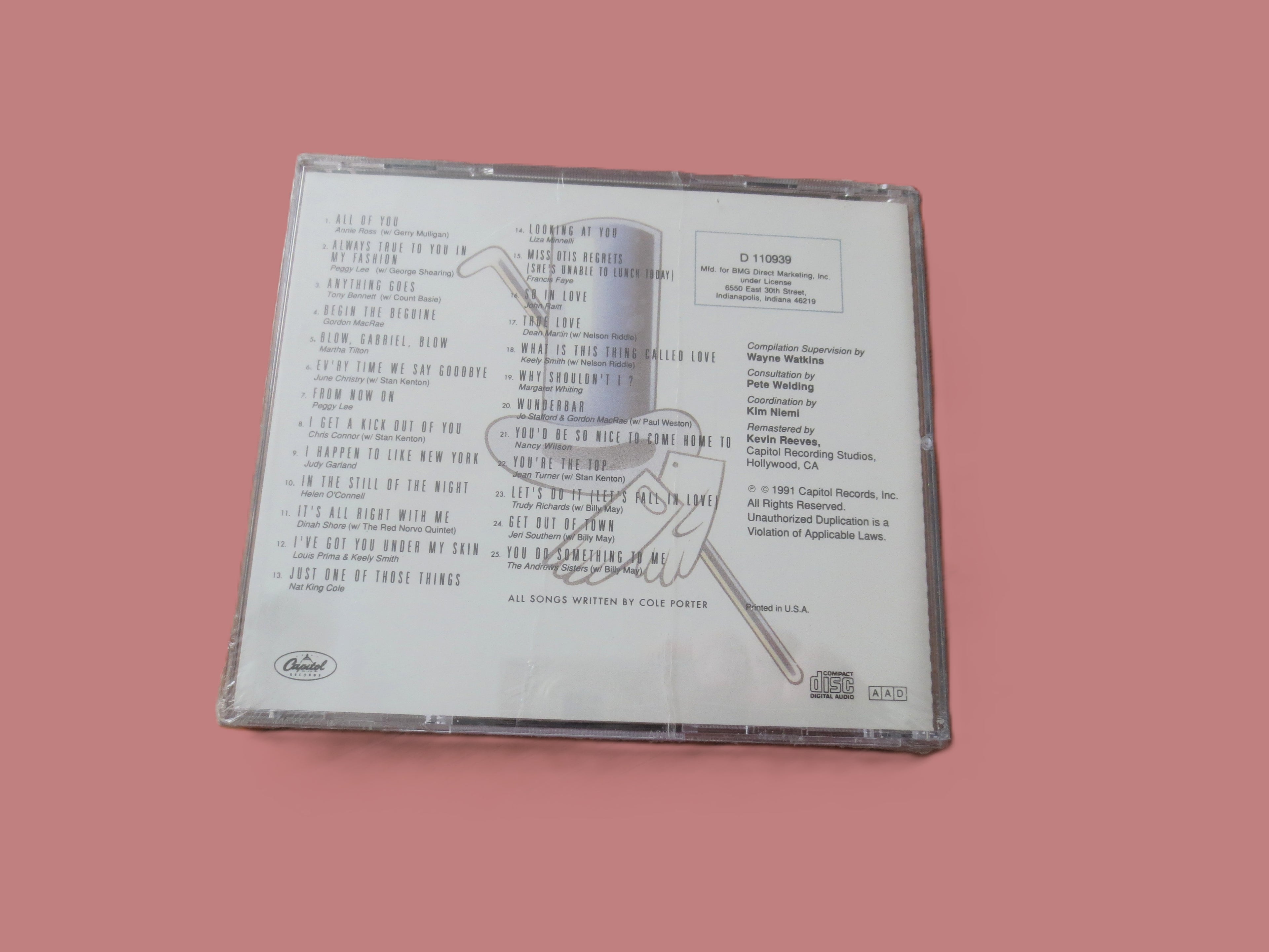 Capitol Sings Cole Porter (1991) CD — Factory Sealed