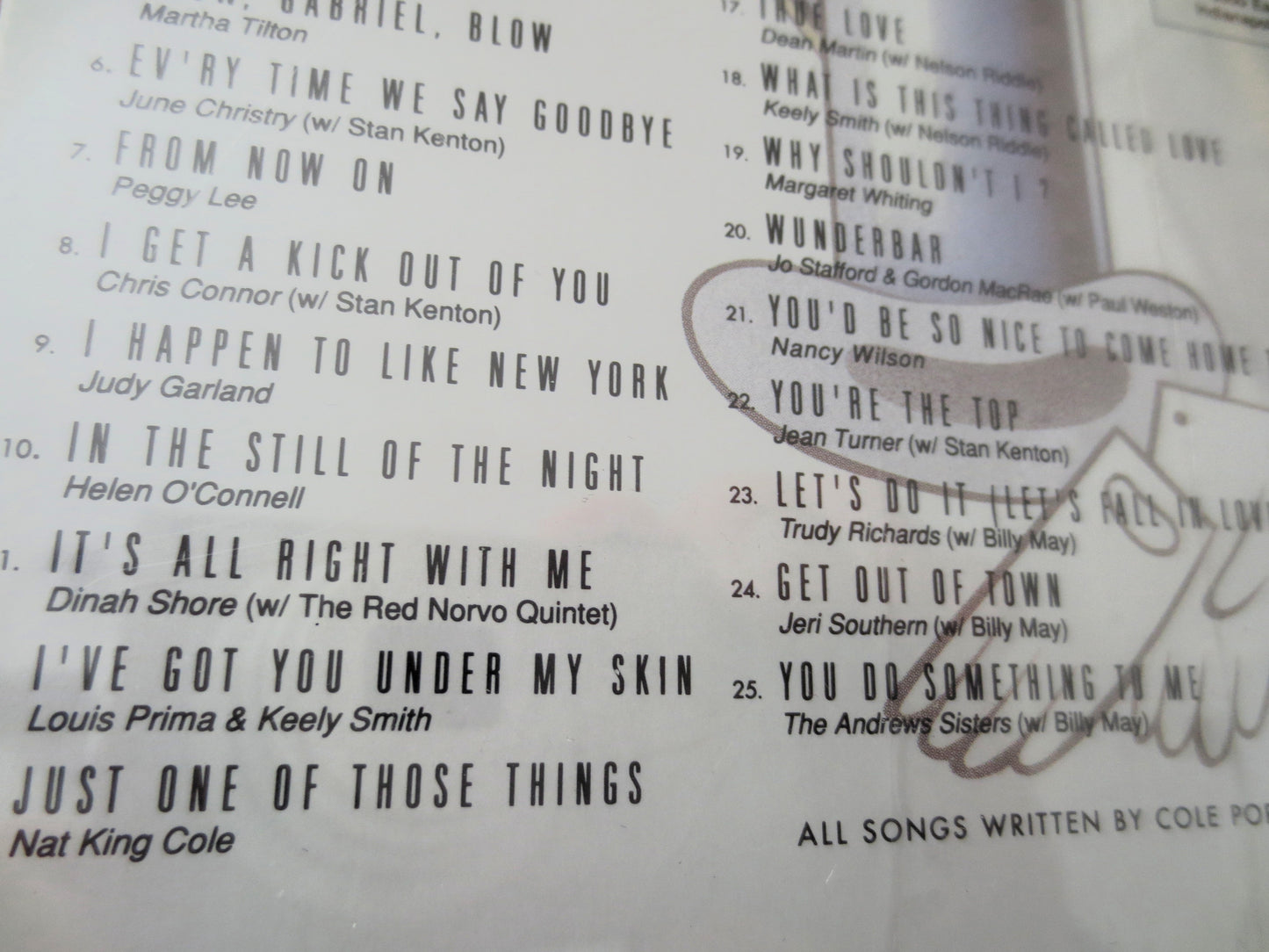 COLE PORTER, Factory SEALED, Capitol Sings, 1991 Compact Disc, Vintage Cd