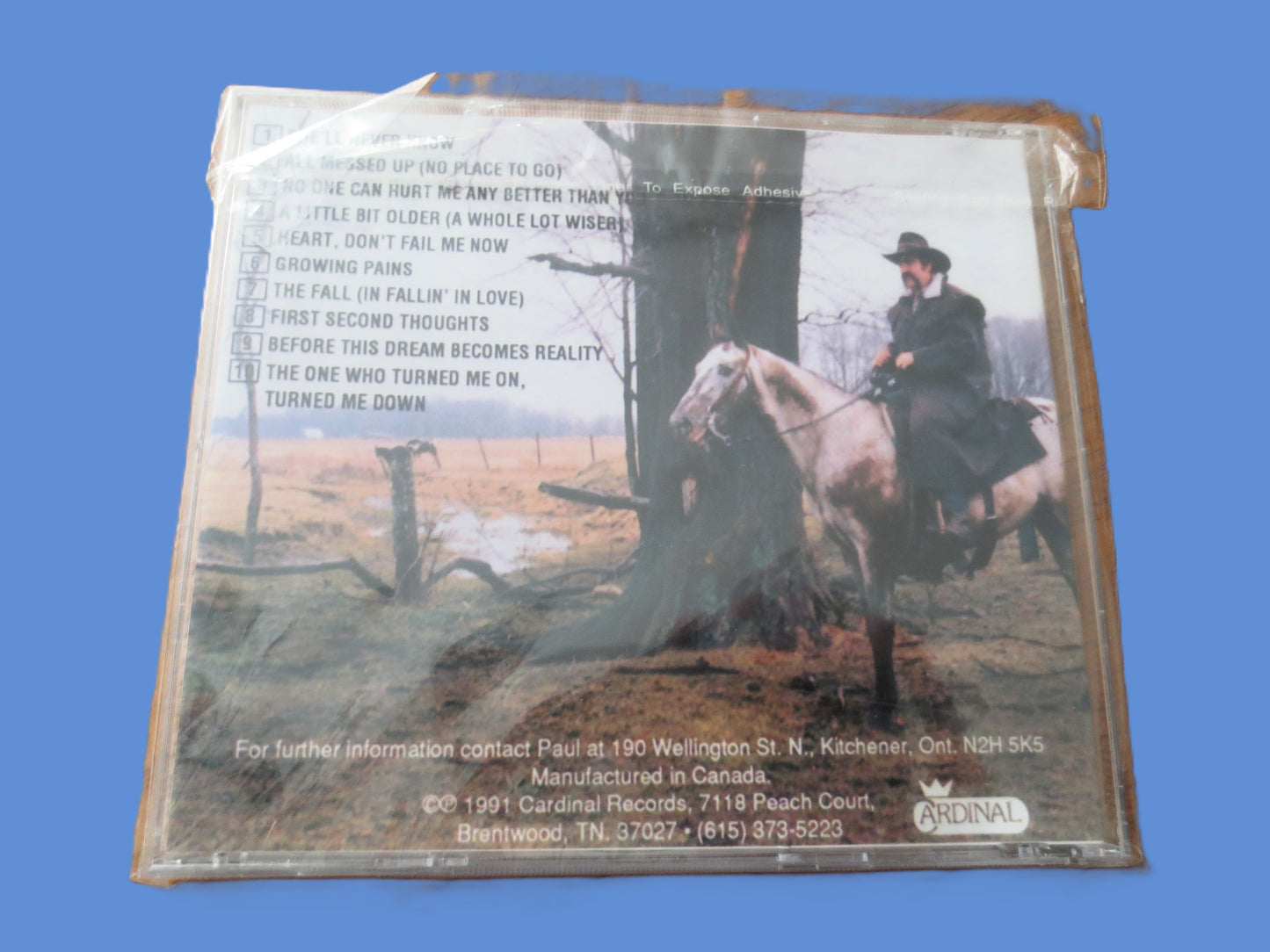 PAUL WEBER, Factory SEALED, Older and Wiser, 1991 Compact Disc, Vintage Cd