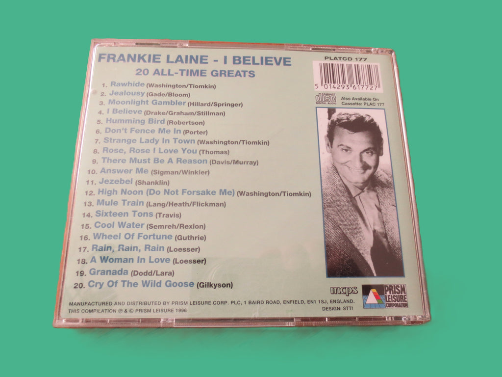 FRANKIE LAINE, GREATEST Hits, Country Cd, 1996 Compact Disc, Vintage Cd