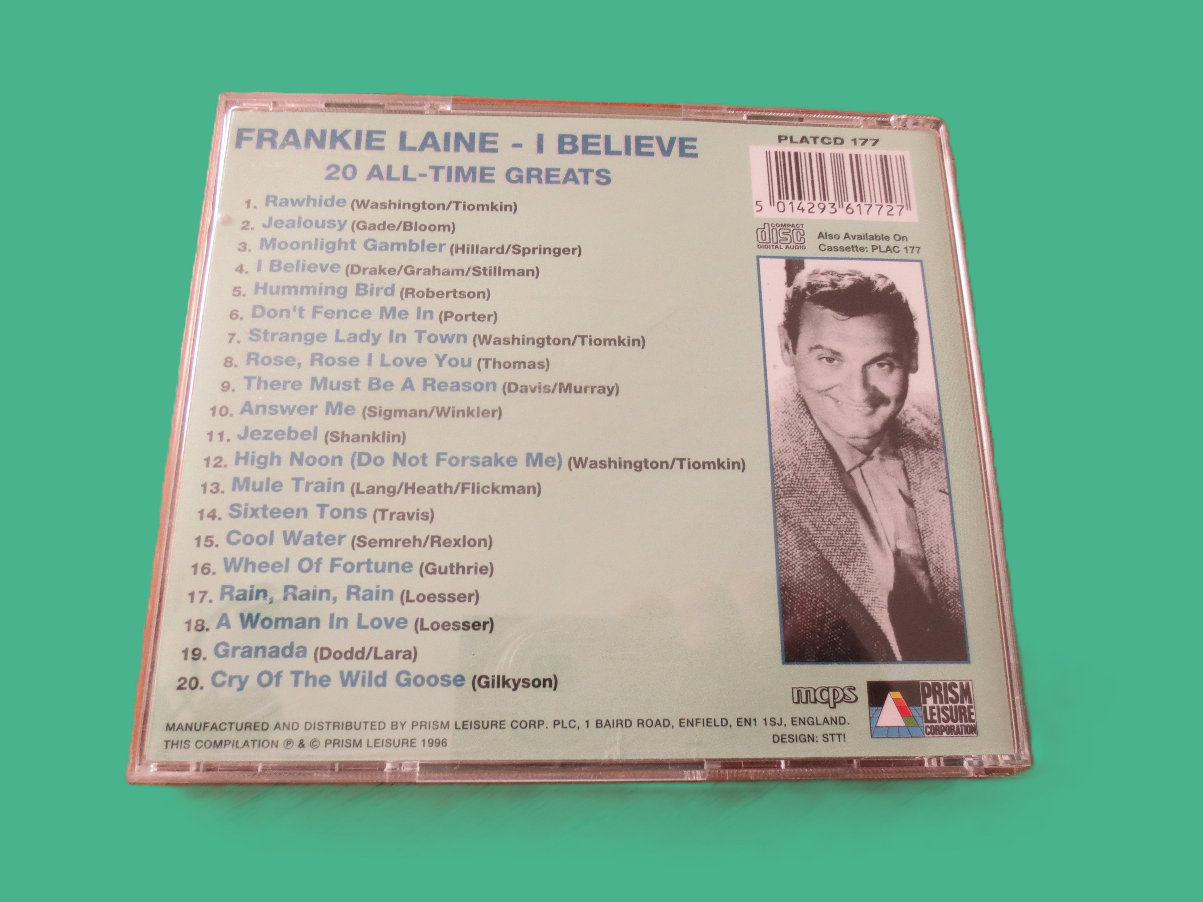 FRANKIE LAINE, GREATEST Hits, Country Cd, 1996 Compact Disc, Vintage Cd