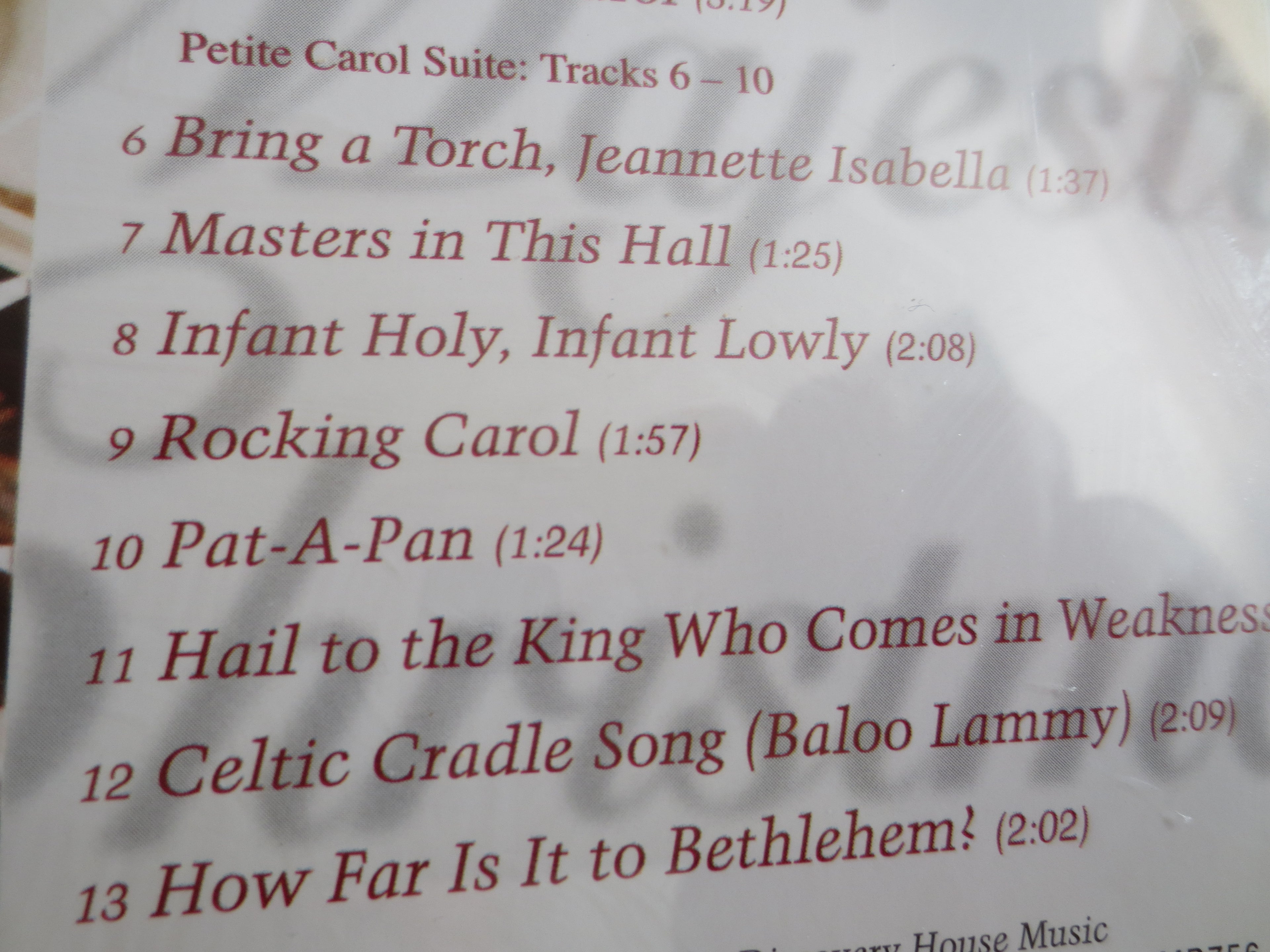 OUR DAILY BREAD, Majestic Christmas, 2004 Compact Disc, Vintage Cd